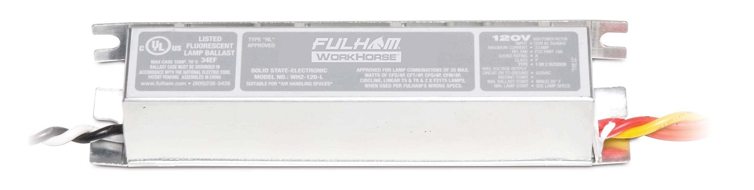 Lighting WH2-120-L Workhorse 2 Adaptable Electronic Fluorescent Lamp Ballast, 120 Volt
