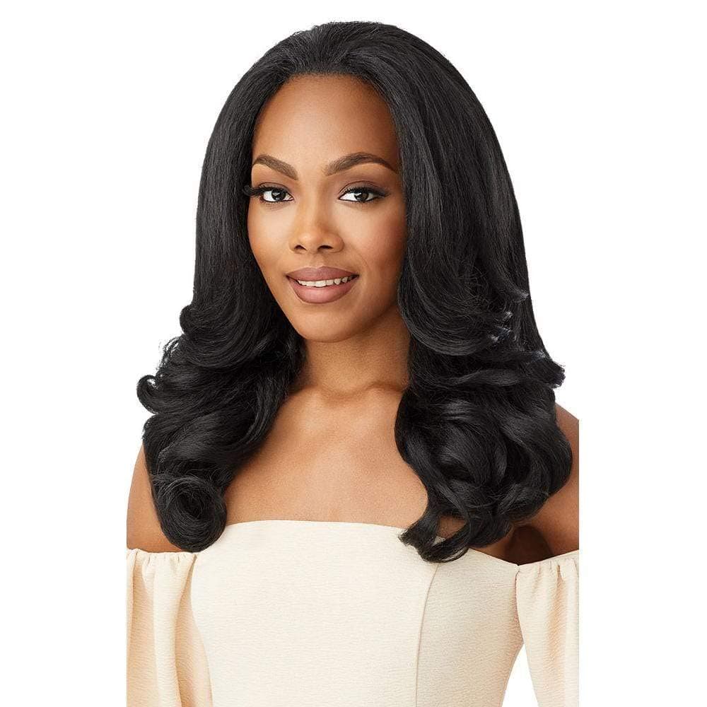 Outre Quick Weave Self Styled in 60 Seconds Neesha Soft & Natural New Half Wig Cap Laysflat Requires Less Leave Out NEESHA H301 (1)