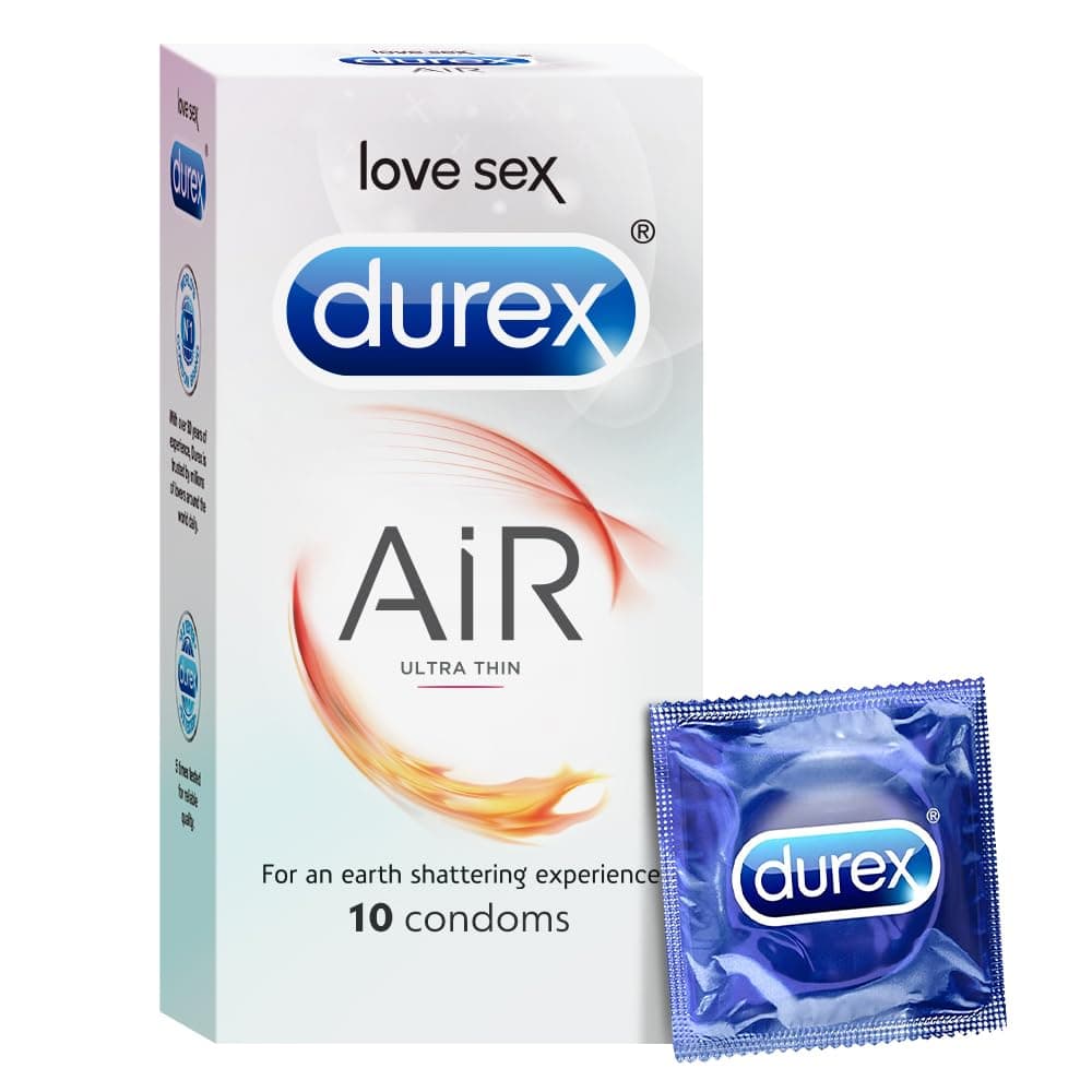 Air Condoms for Men - 10 Count | Suitable for use with lubes & toys