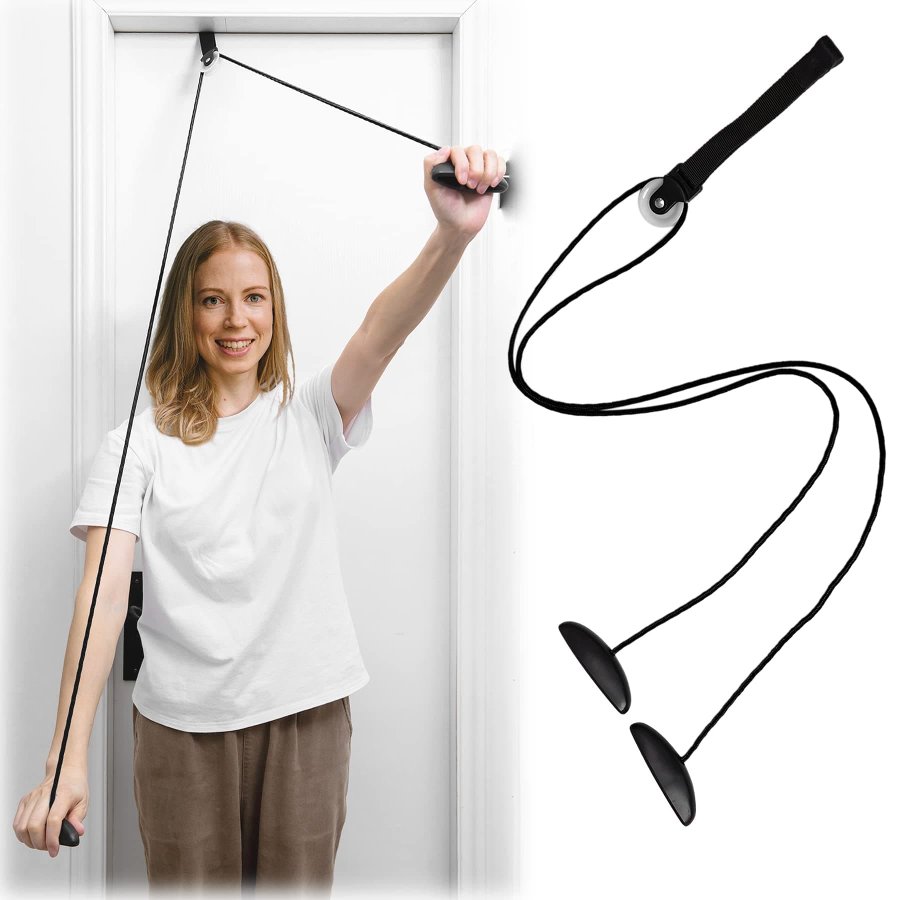 Shoulder Pulley Over The Door Physical Therapy System, Exercise Pulley, Alleviate Shoulder Pain and Facilitate Recovery from Surgery