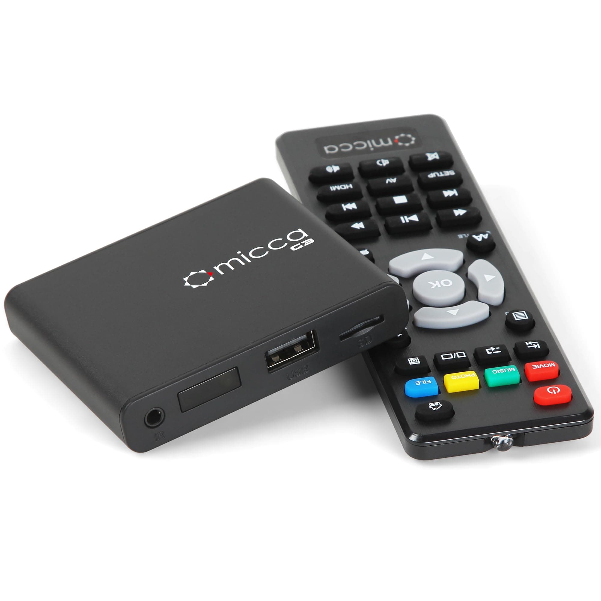 G3 2K Quad-HD Digital Media Player for USB Drives and MicroSD Cards, Digital Signage, H.265/HEVC H.264/AVC MP4 MKV Videos MP3 Music JPG Photos, 4K HDMI, Analog AV, Auto Play and Resume