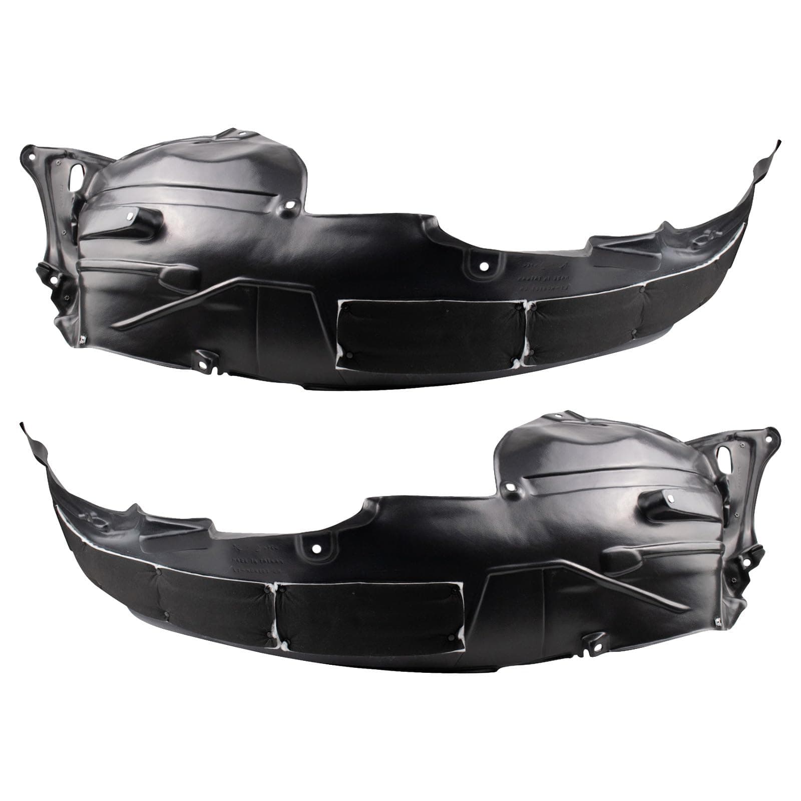 TRQ Front Driver and Passenger Side Inner Fender Liner Set Compatible with 2016-2018 Acura RDX