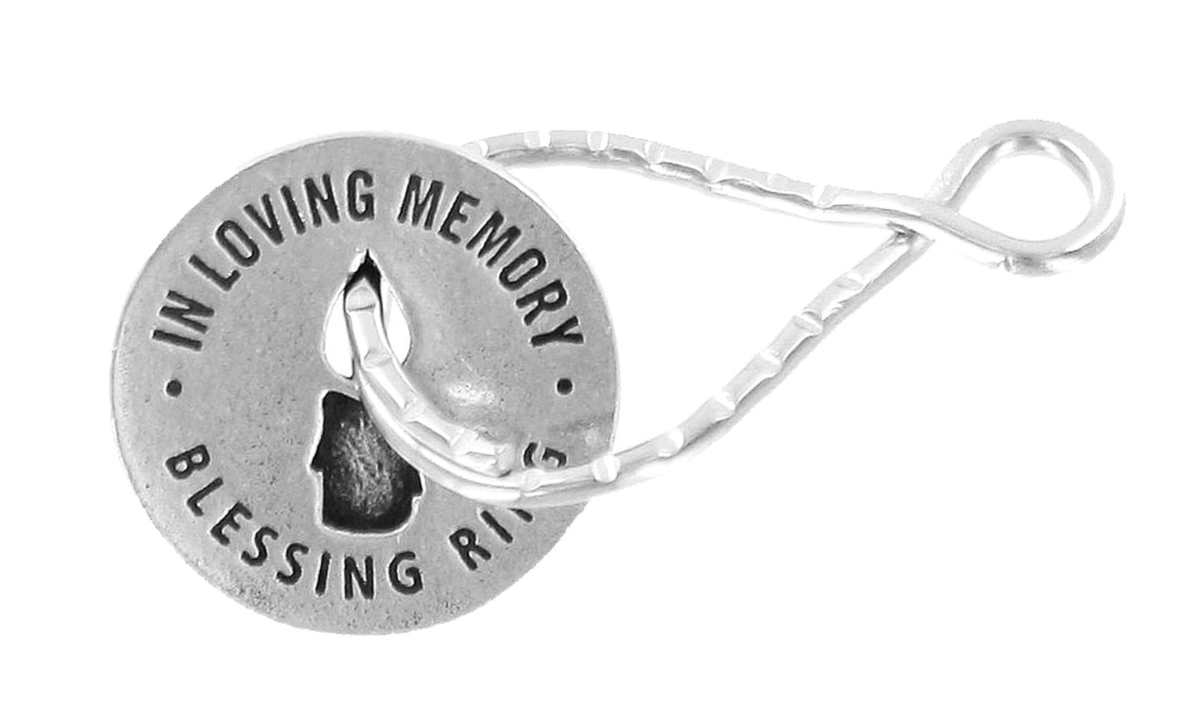 In Loving Memory Reversible Blessing Ring Keychain