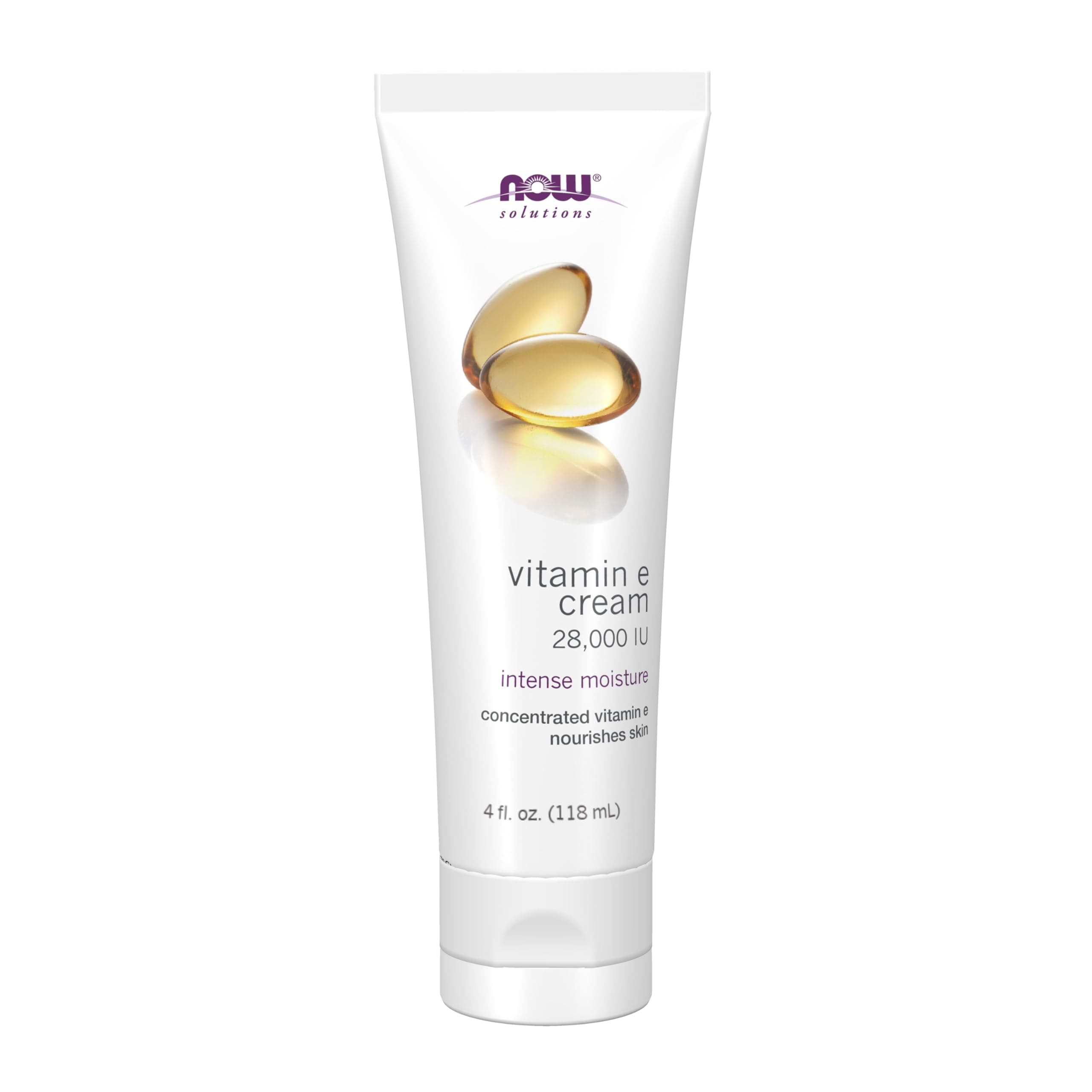 Solutions, Vitamin E Cream 28,000 IU, Intense Moisture, Concentrated Vitamin E, 4-Ounce
