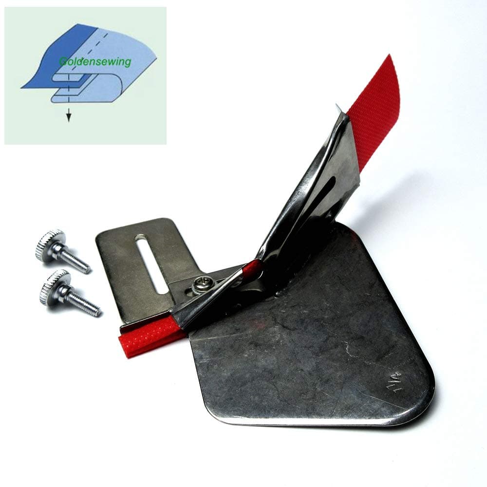 Double Fold Binder/Binding Attachment Folder #A9 for Industrial Sewing Machine (Tape Size:1")
