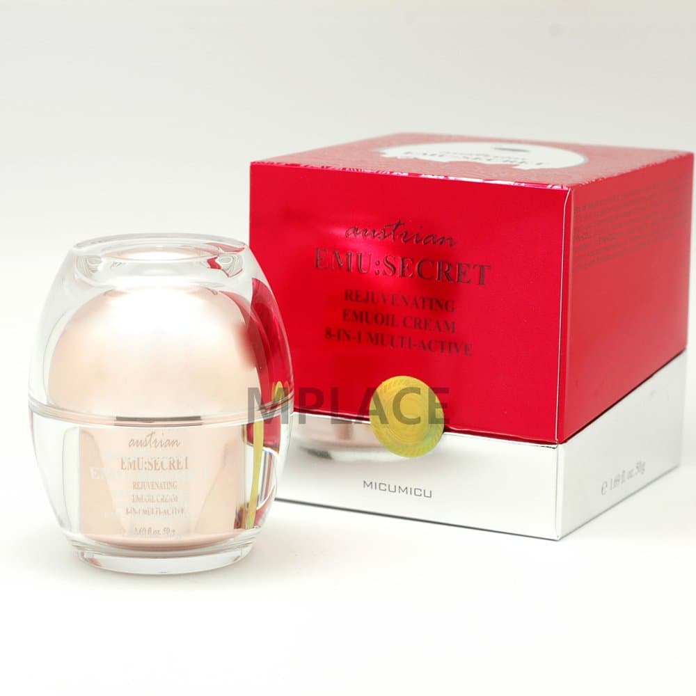 AUSTRIAN EMU:SECRET CREAM - 8 in 1 Multi Active Rejuvenating EMU Oil Cream (1.69 fl. oz. 50 g)