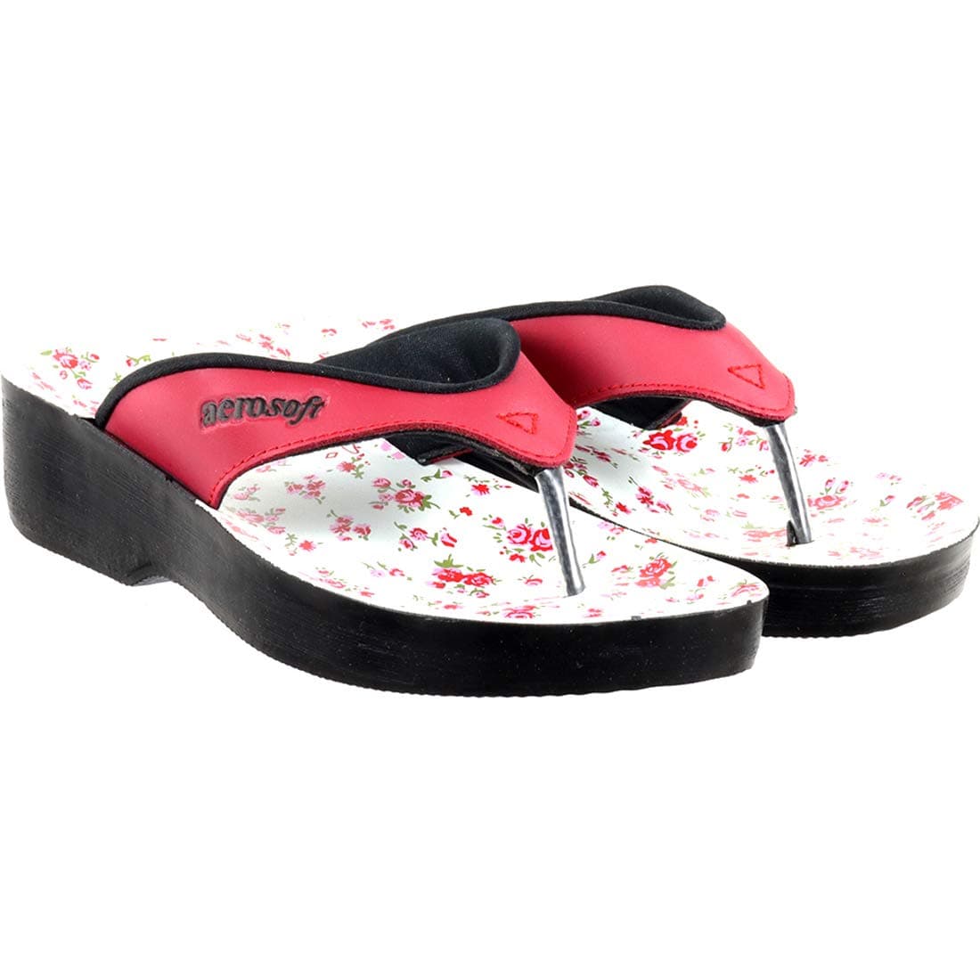 Aerosoft Women's Black Flip-Flops