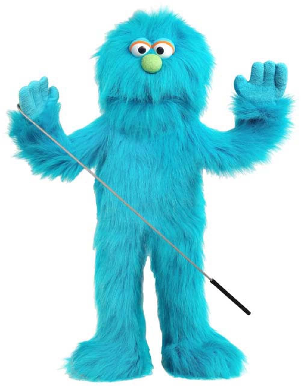 Silly Puppets 30'' Full Body Ventriloquist Style Blue Monster Puppet
