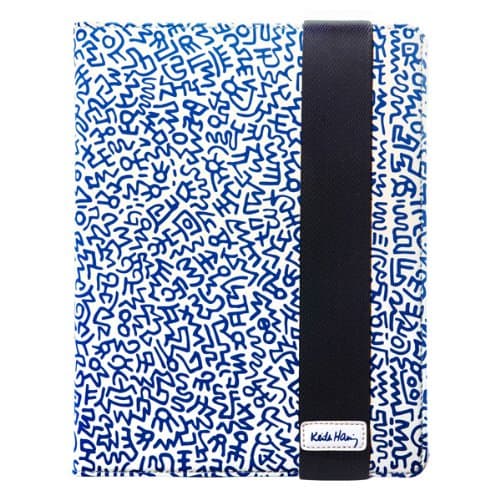 Keith Haring Standing Bookcase for iPad 2/3/5 - Graffiti Blue (KH-IPBK-N-GPBL)