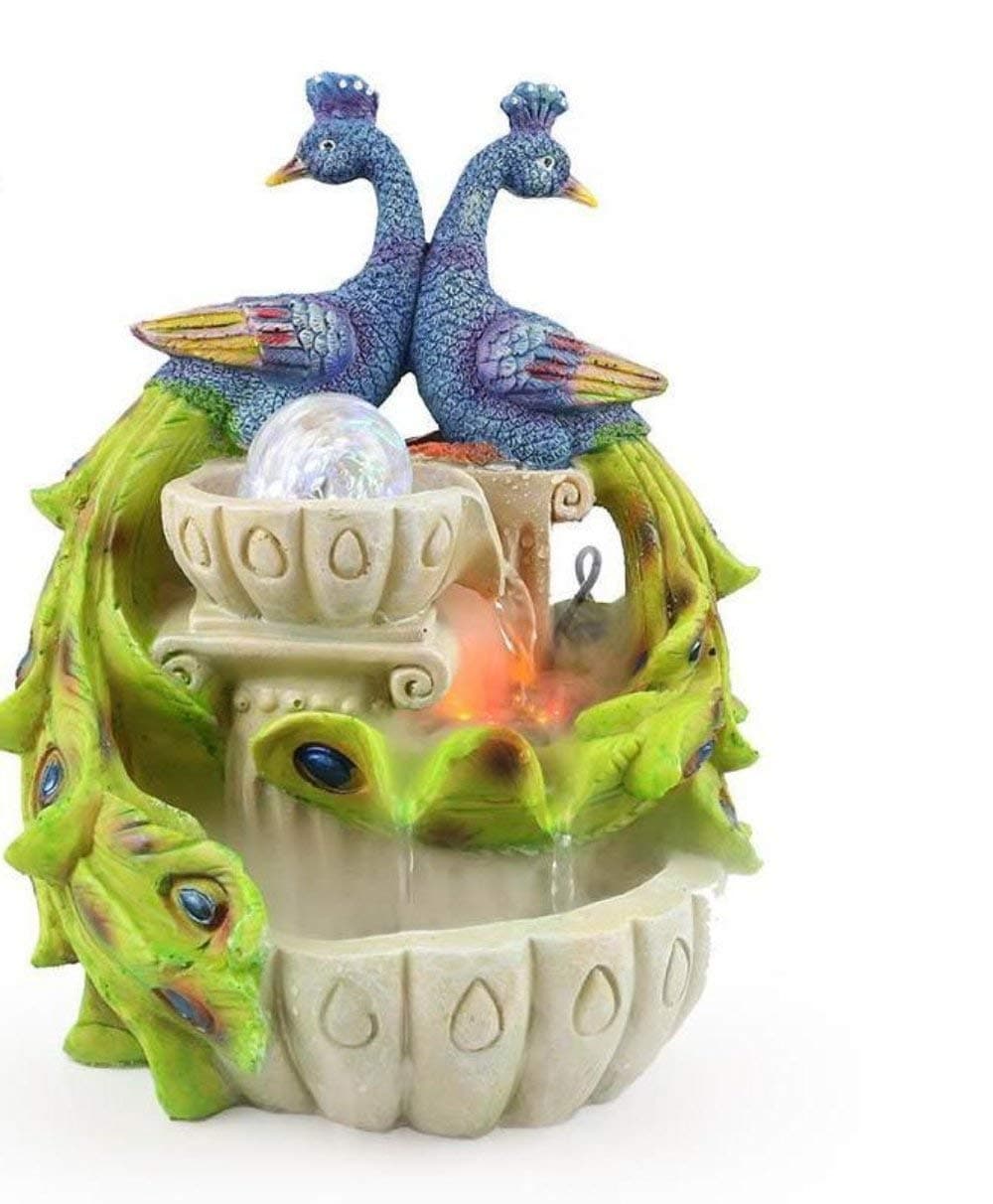 My Aashis Craft Creative Auspicious Peacock Atomization Water Fountain