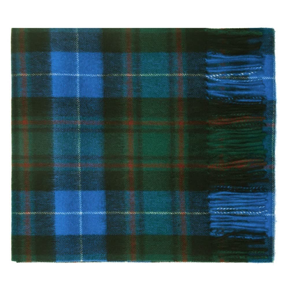 100% Lambswool Tartan Plaid Scarf