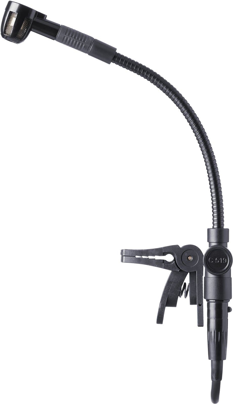 C519 M Professional Miniature Clip-On Condenser Microphone with Switchable Bass Cut
