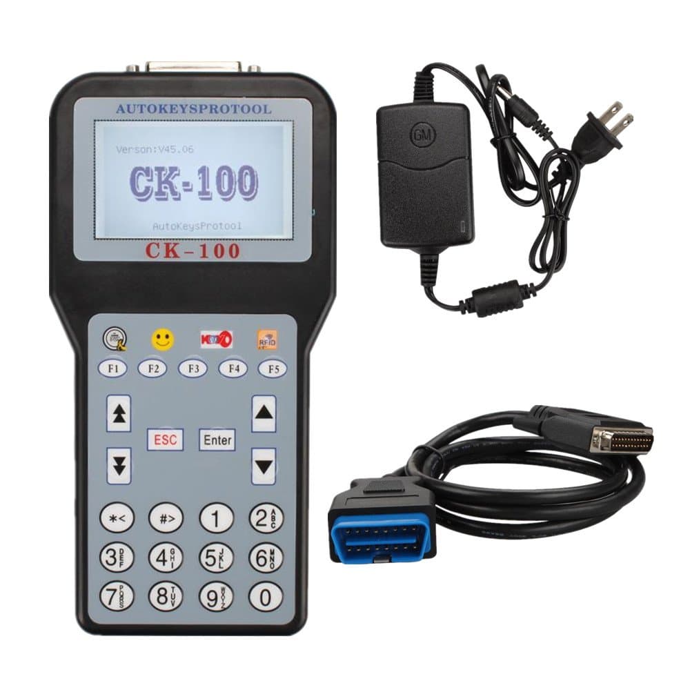 Newest V46.02 CK-100 CK100 Auto Key Programmer Car Key Programmer with 1024 Tokens Add New Car Models for Ford, Honda and Toyota (CK100 Auto Key Programmer)