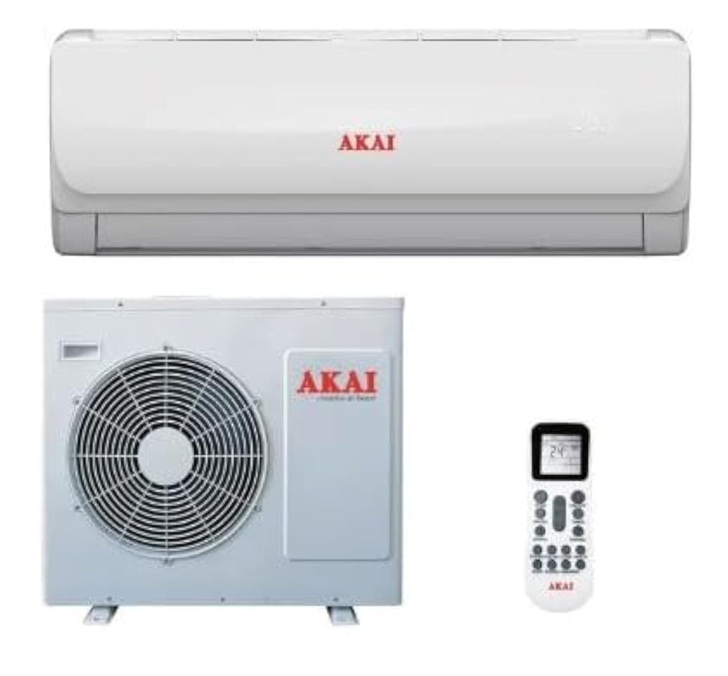 AKAI 1.5 Ton Split Air Conditioner,18000 BTU, Rotary Compressor, Auto Restart, Gold Fin, 4-Way Swing, Led Display, Energy Efficient, ESMA Approved, ACMA-A18T3R4