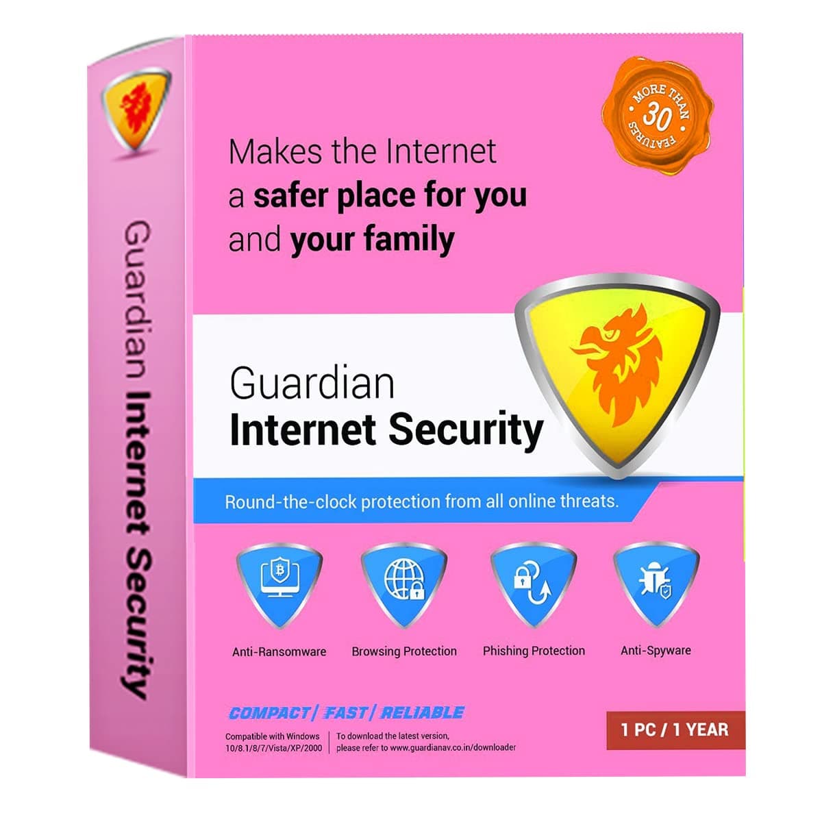 Antivirus Guardian Internet Security 1 User 1 Year 2022 ( Email Delivery in 2 hours - No CD )