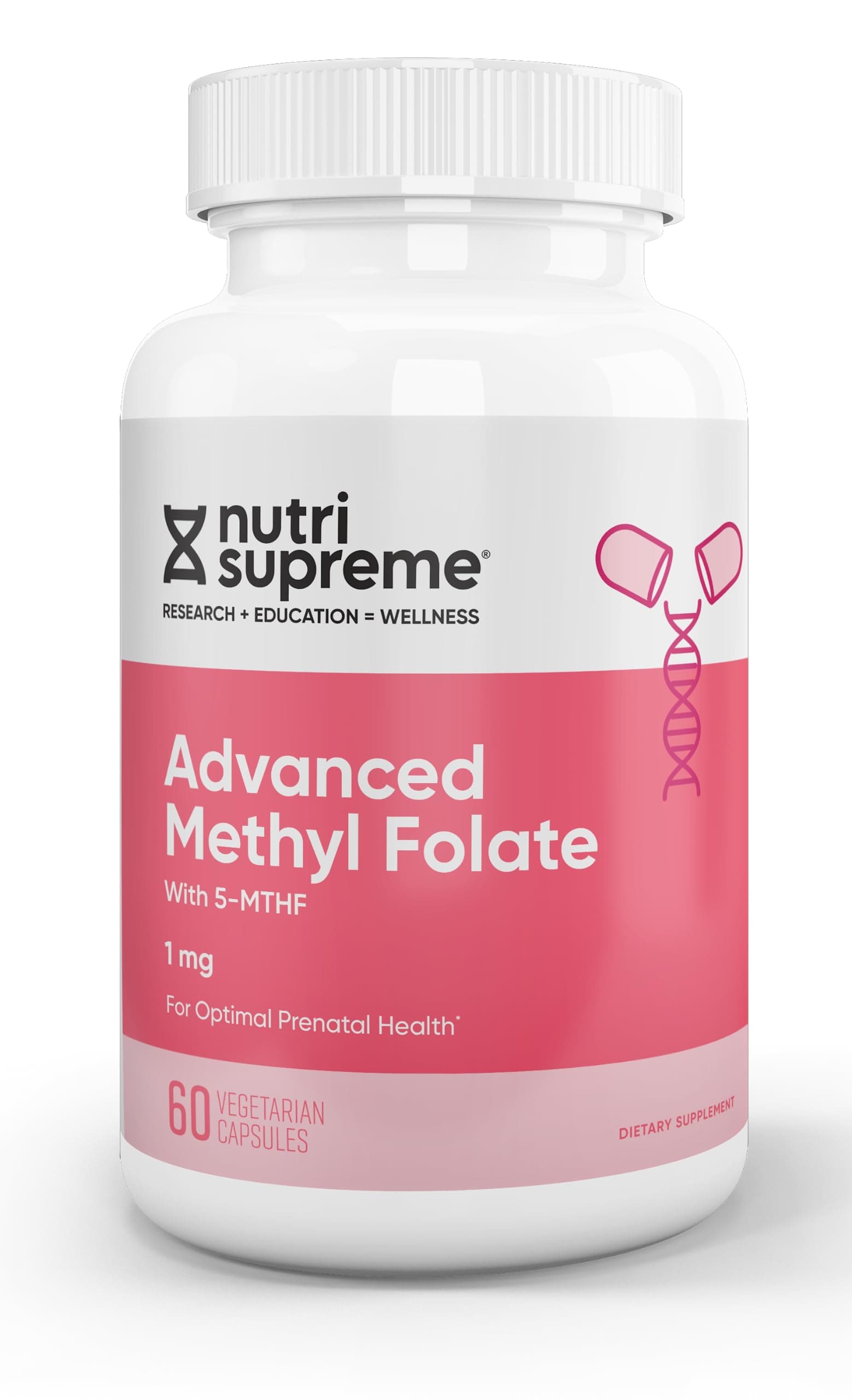 Nutri Supreme Advanced Methyl Folate (5- MTHF) 1mg 60 Count
