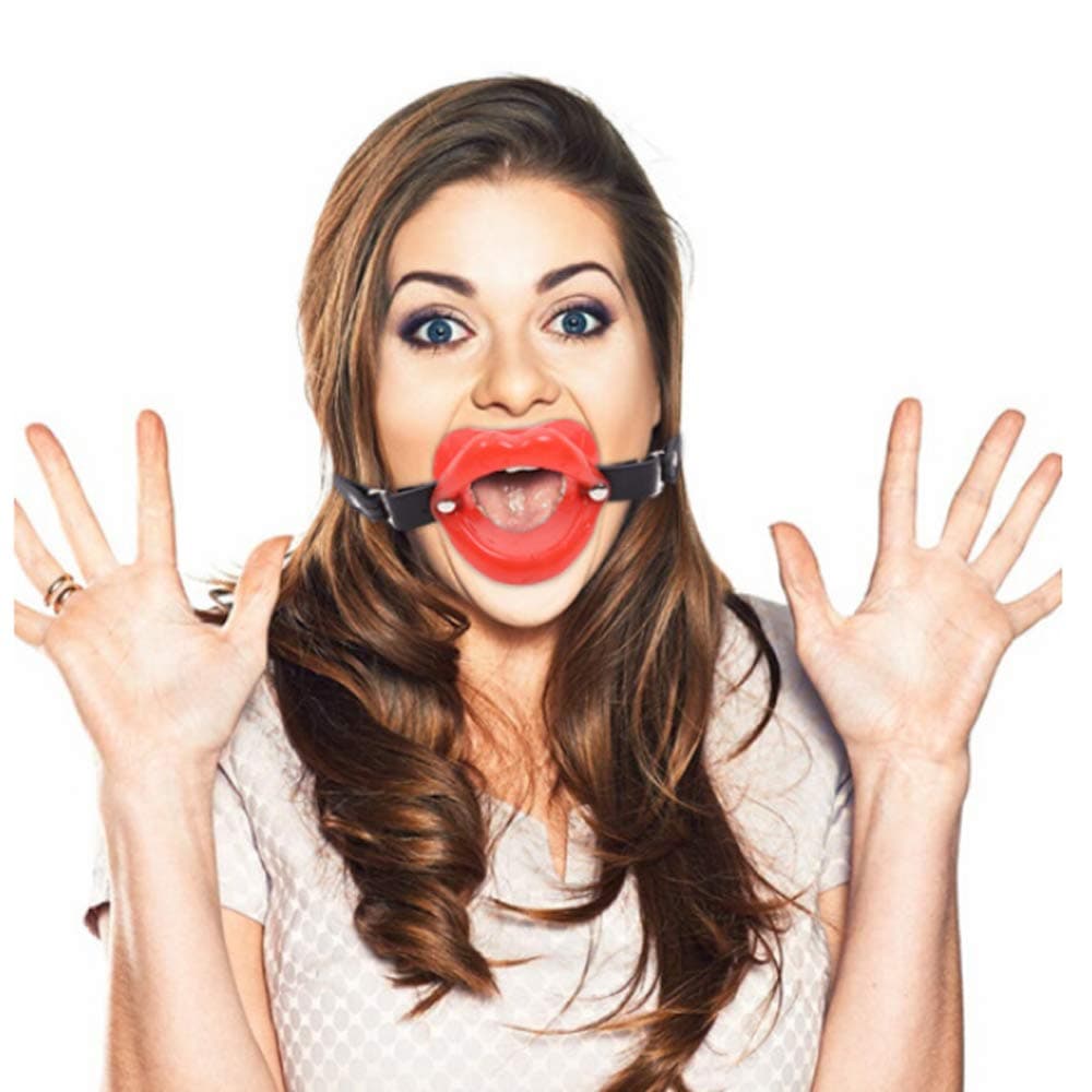 Red Leather Rubber Lips O Ring