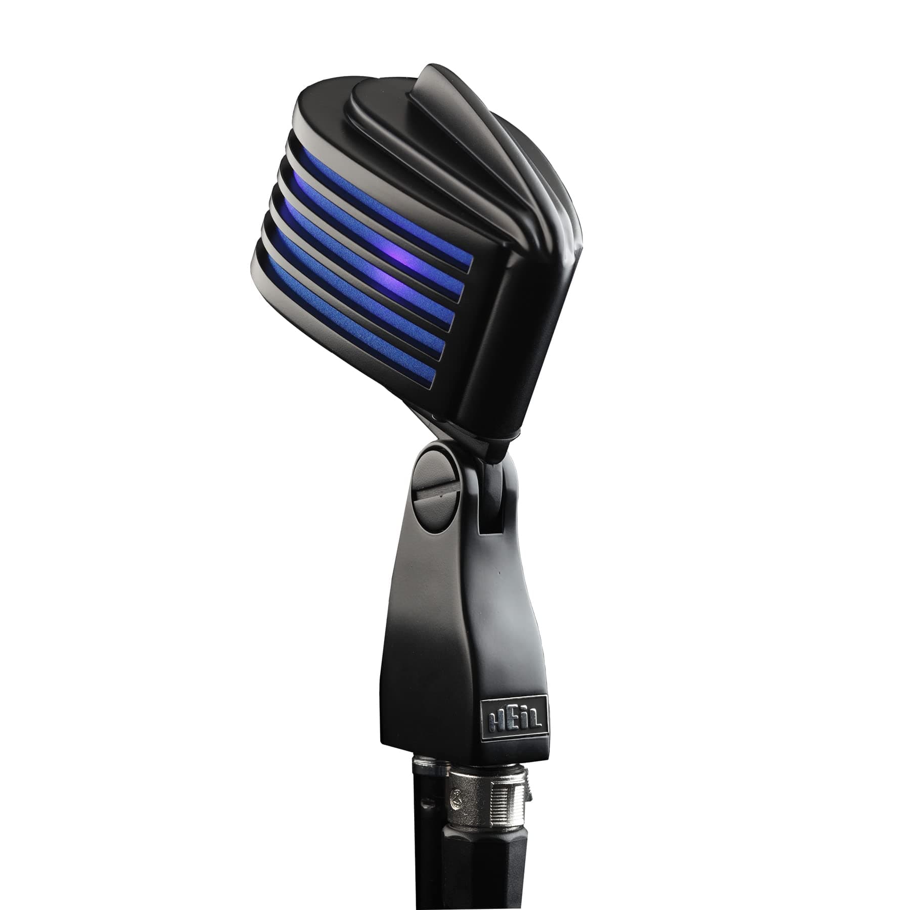 HEIL FIN-B-B BLACK MIC WITH BLUE LED MIC