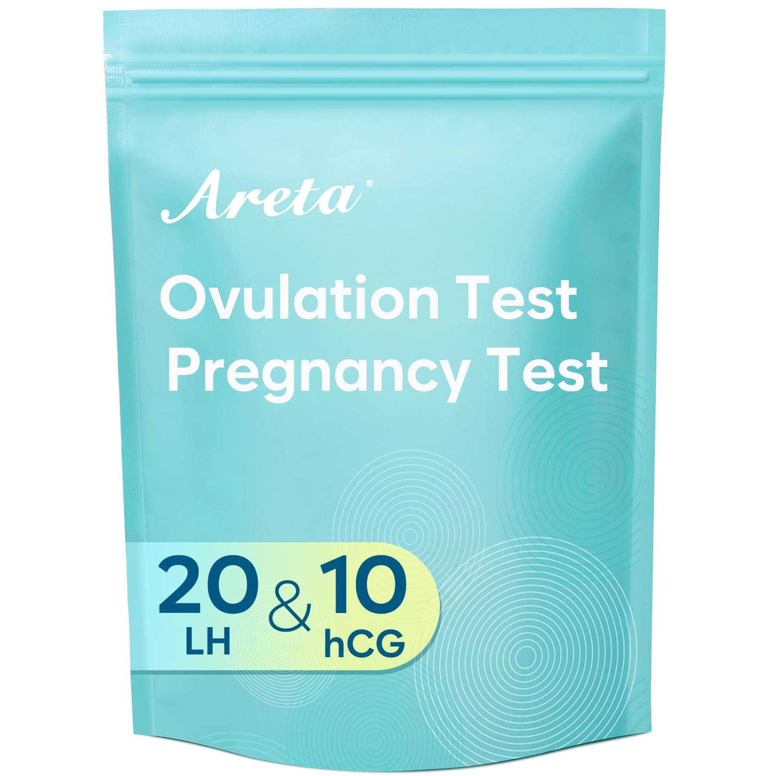 Areta Ovulation & Pregnancy Test Strips: 20 Ovulation Strips & 10 Pregnancy Tests Combo Kit | Accurate at-Home Fertility Tracker | Exd 07/11/2026