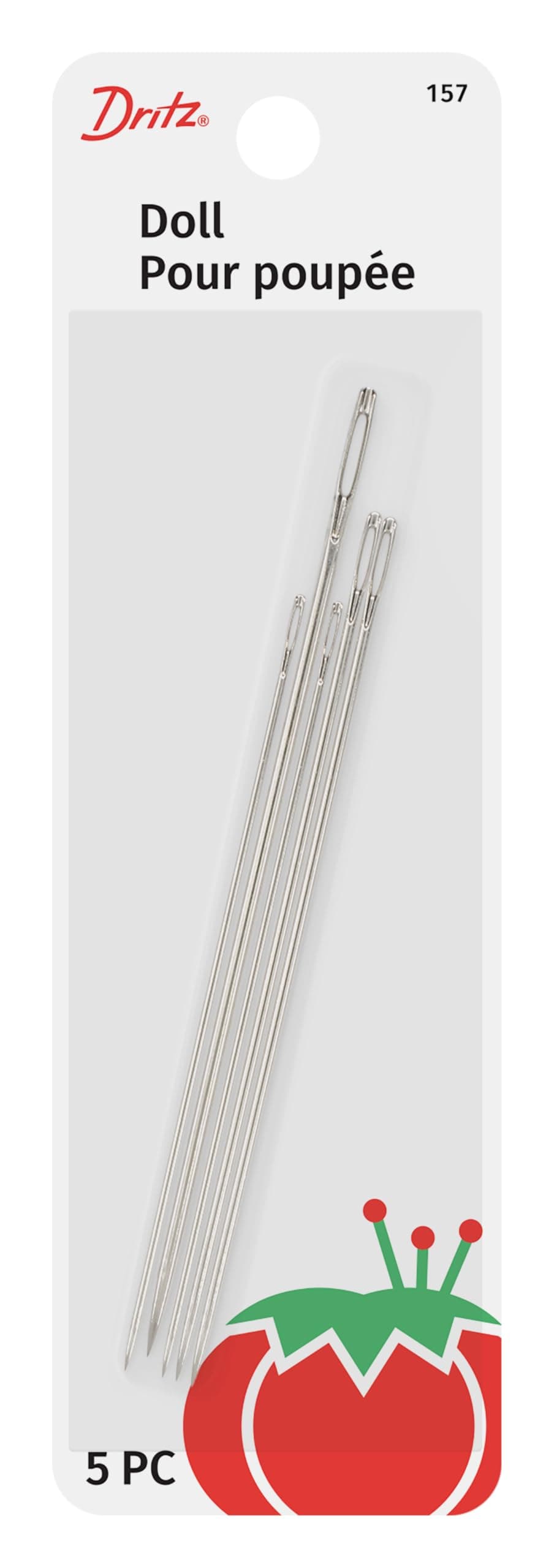 70052 Doll Needles 5/Pkg, Size 2.5" To 3.75"