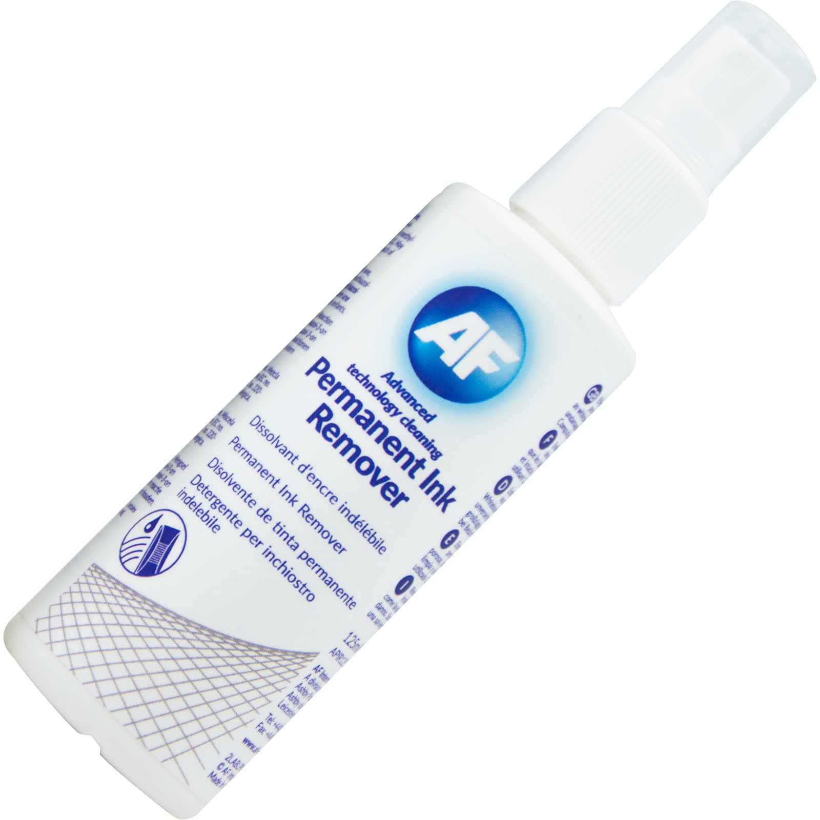 AF Permanent Ink Remove Spray for Permanent Marker Pen or Biro from Whiteboards - 125ml