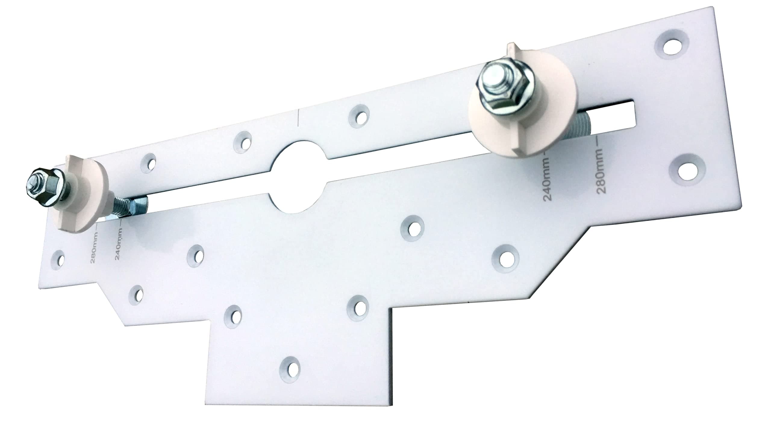 Rawlplug Wash Basin Fixing Kit Wall Mounted | Mounting Kit for Washbasins with Slim Plate and Screws | Bathroom Sink Fitting | Wall Hung Basin | Bathroom Fixtures | R-SFX-M10-300