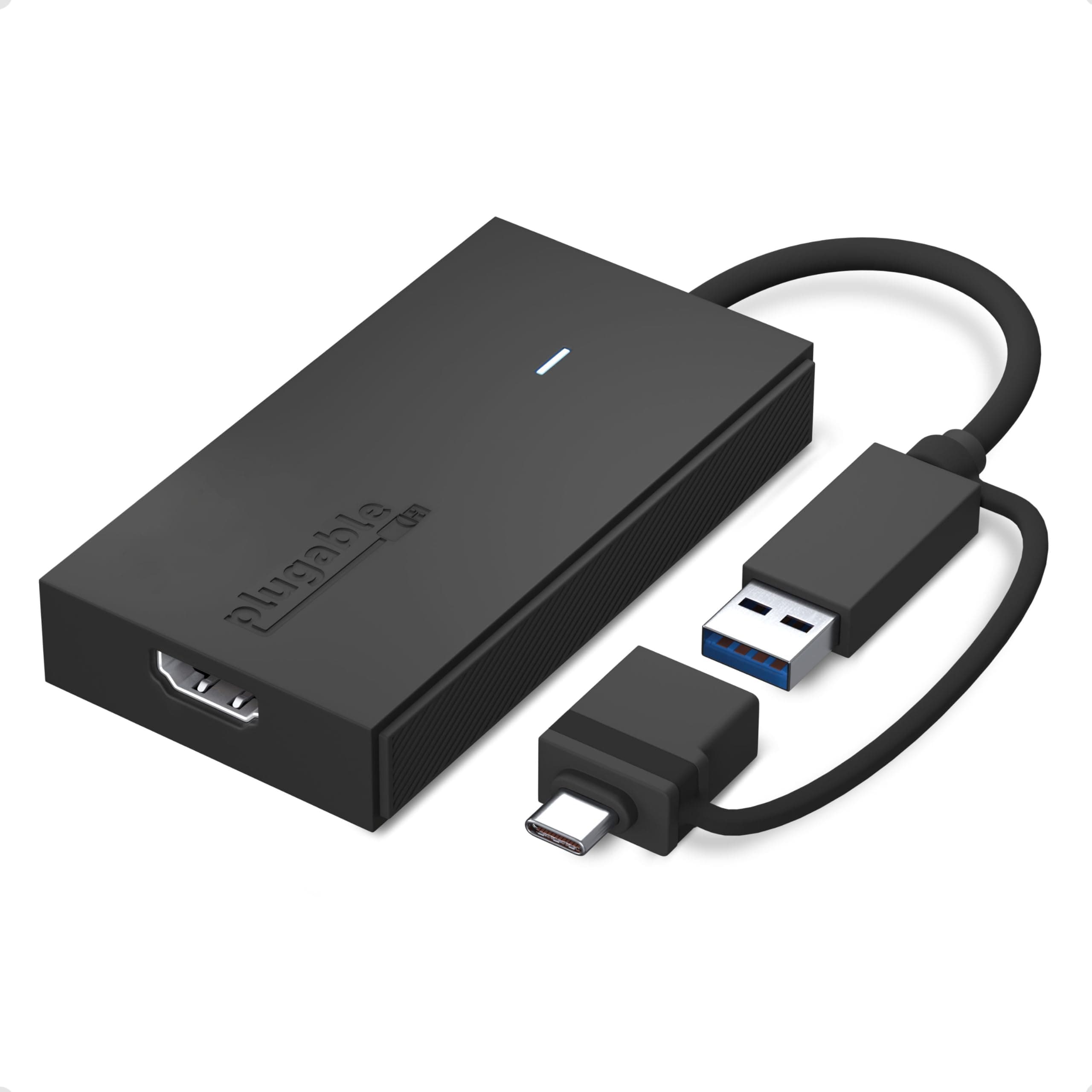 Plugable USB C to HDMI Adapter, Universal Video Graphics Adapter for USB 3.0 and USB-C Macs and Windows, Extend an HDMI Monitor up to 1440p@60hz