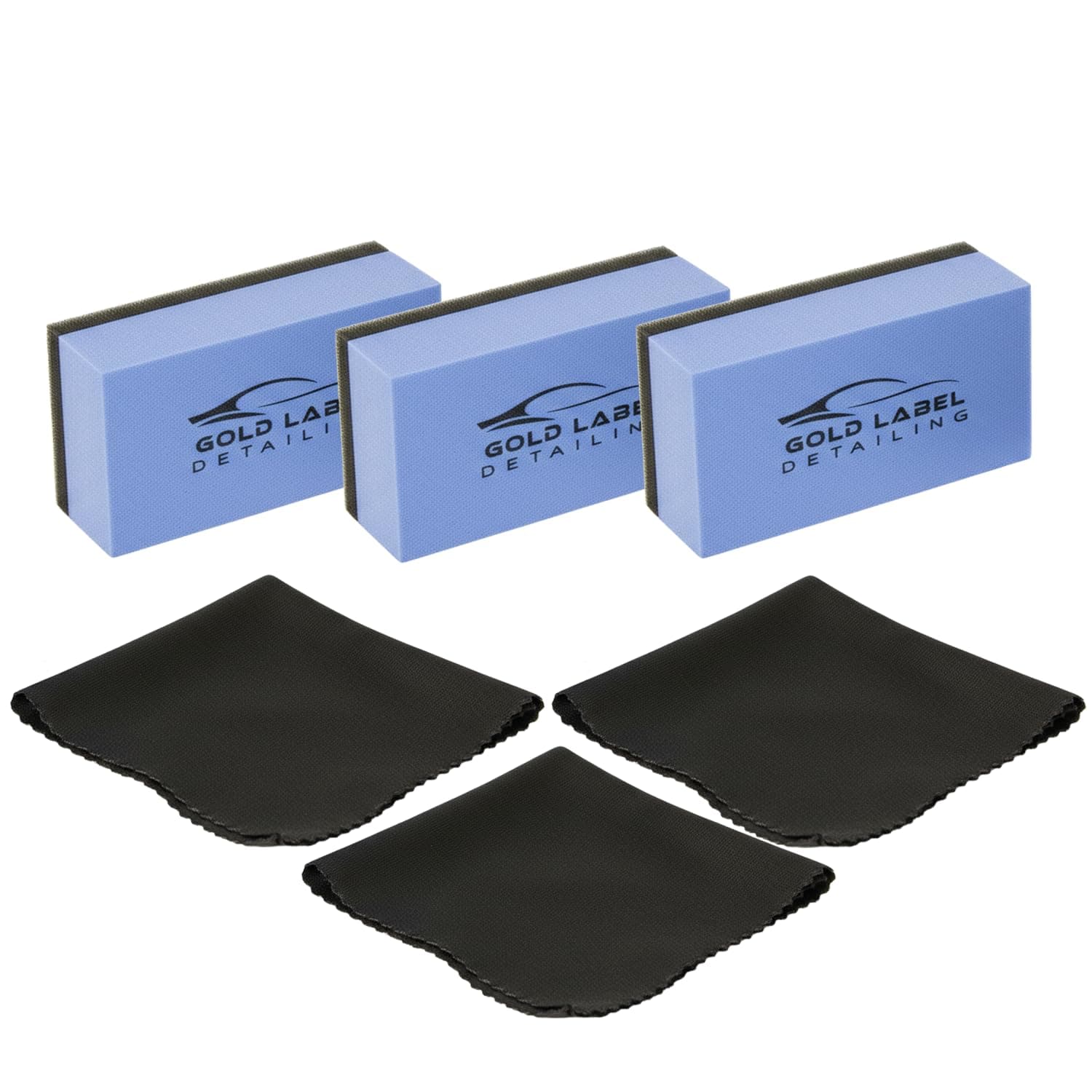 - Sponge Applicator Kit 3 Pack with Microfiber Cloths | Perfect for Ceramic Coating, Nano Coating, Glass Coating, Tire Shine Detailing (3" Sponge Kit)
