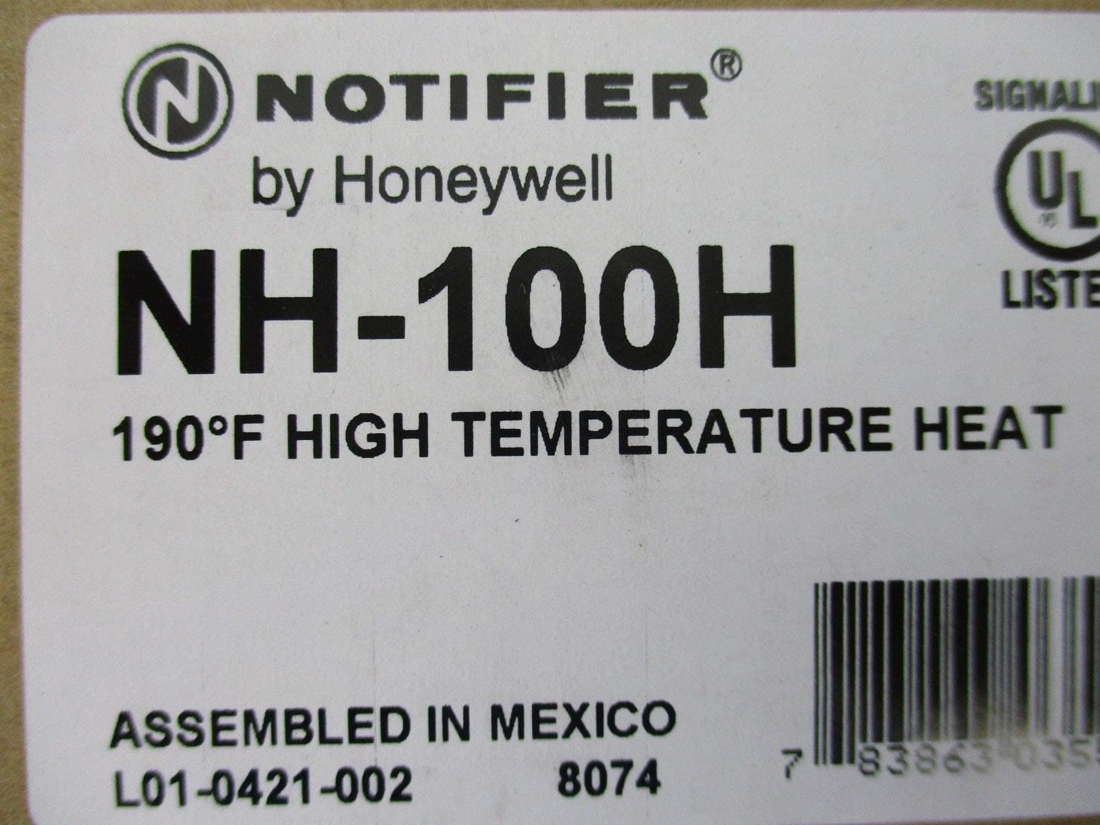 Notifier NH-100H - Intelligent Addressable Thermal Detector with Base
