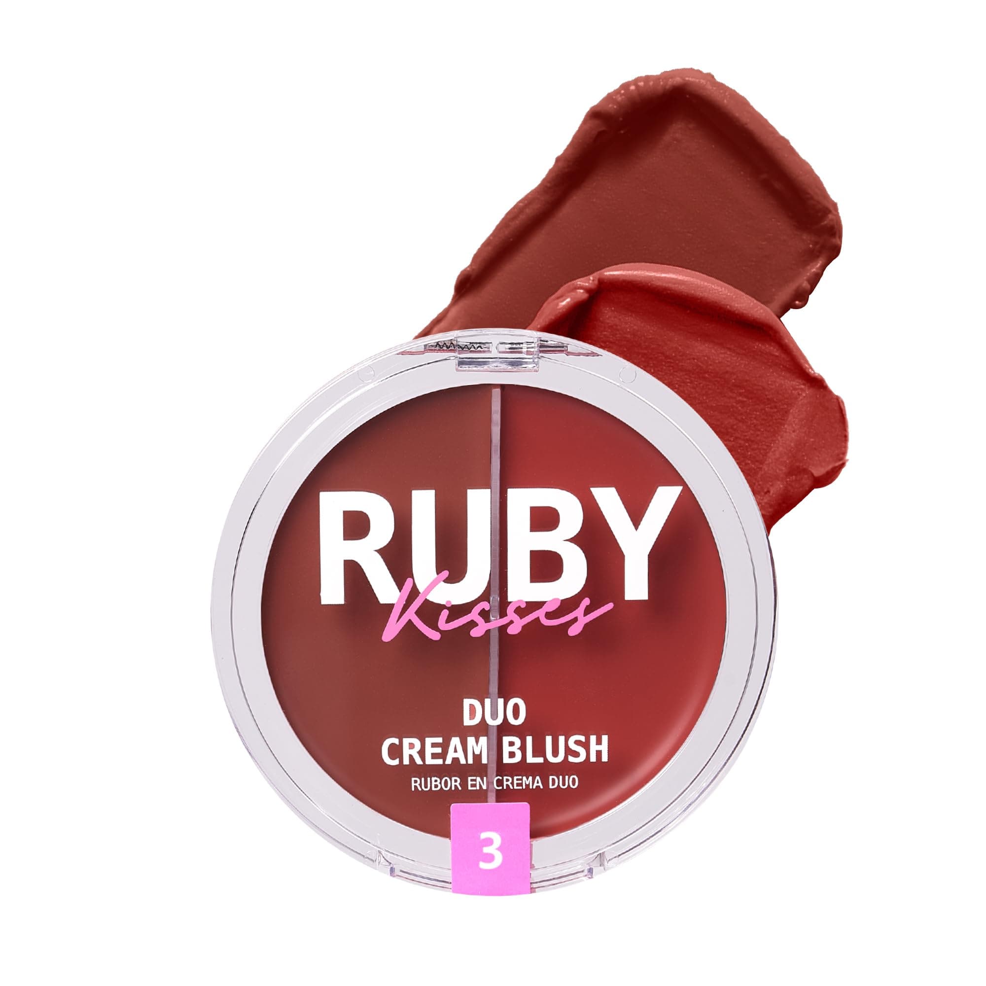 Duo Cream Blush, Smooth, Natural-Looking, Long-Lasting Face Makeup Blush for Cheeks, Lips, and Eyes, Buildable and Blendable, Infused with Green Tea, Aloe Vera Extract, and Hyaluronic Acid