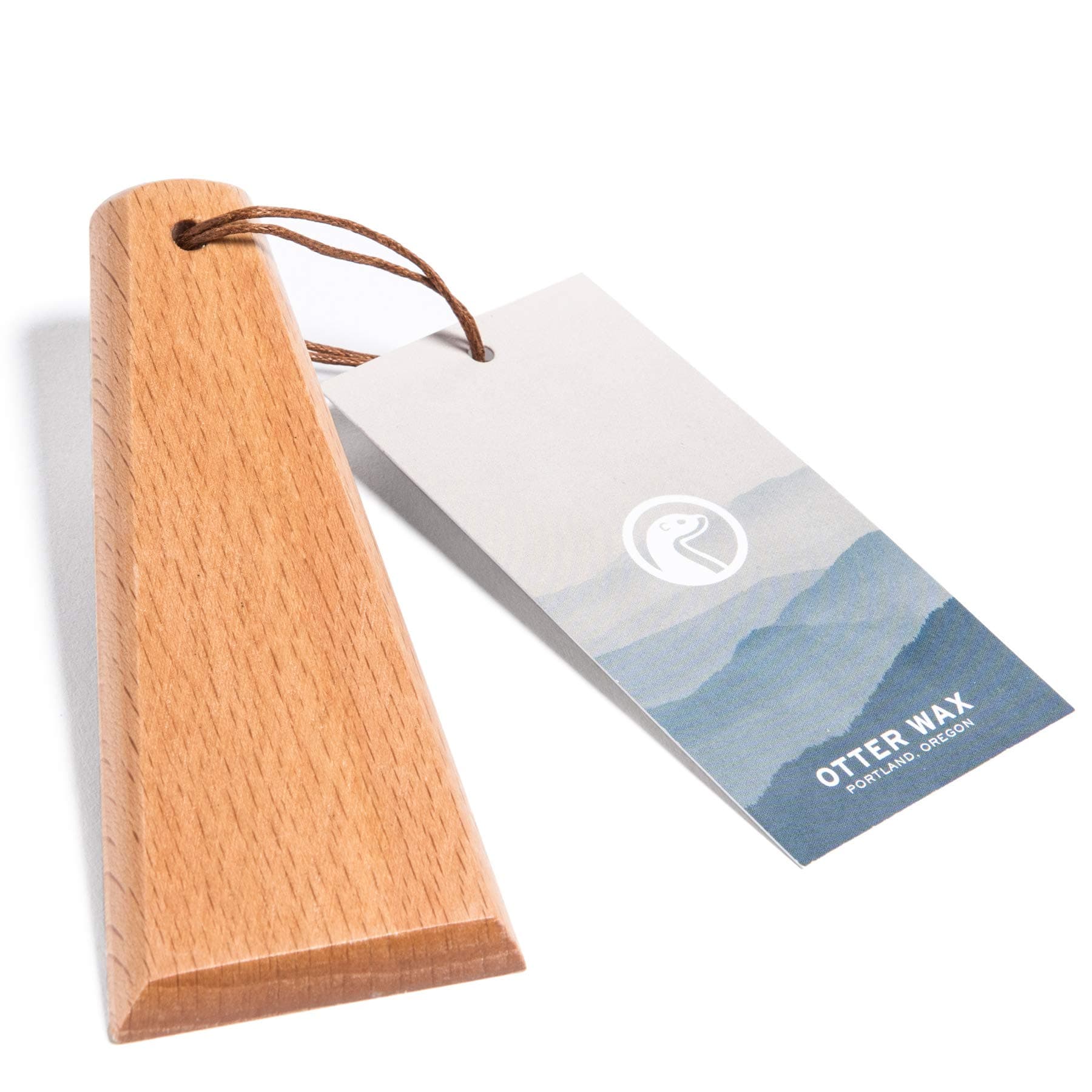 Otter Wax Waxed Canvas Smoothing Tool - Polished Hardwood Applicator for Fabric Waxing, Seam and Edge Cleaner, Leather Crevice Tool for Jackets, Hats, Bags, Boots