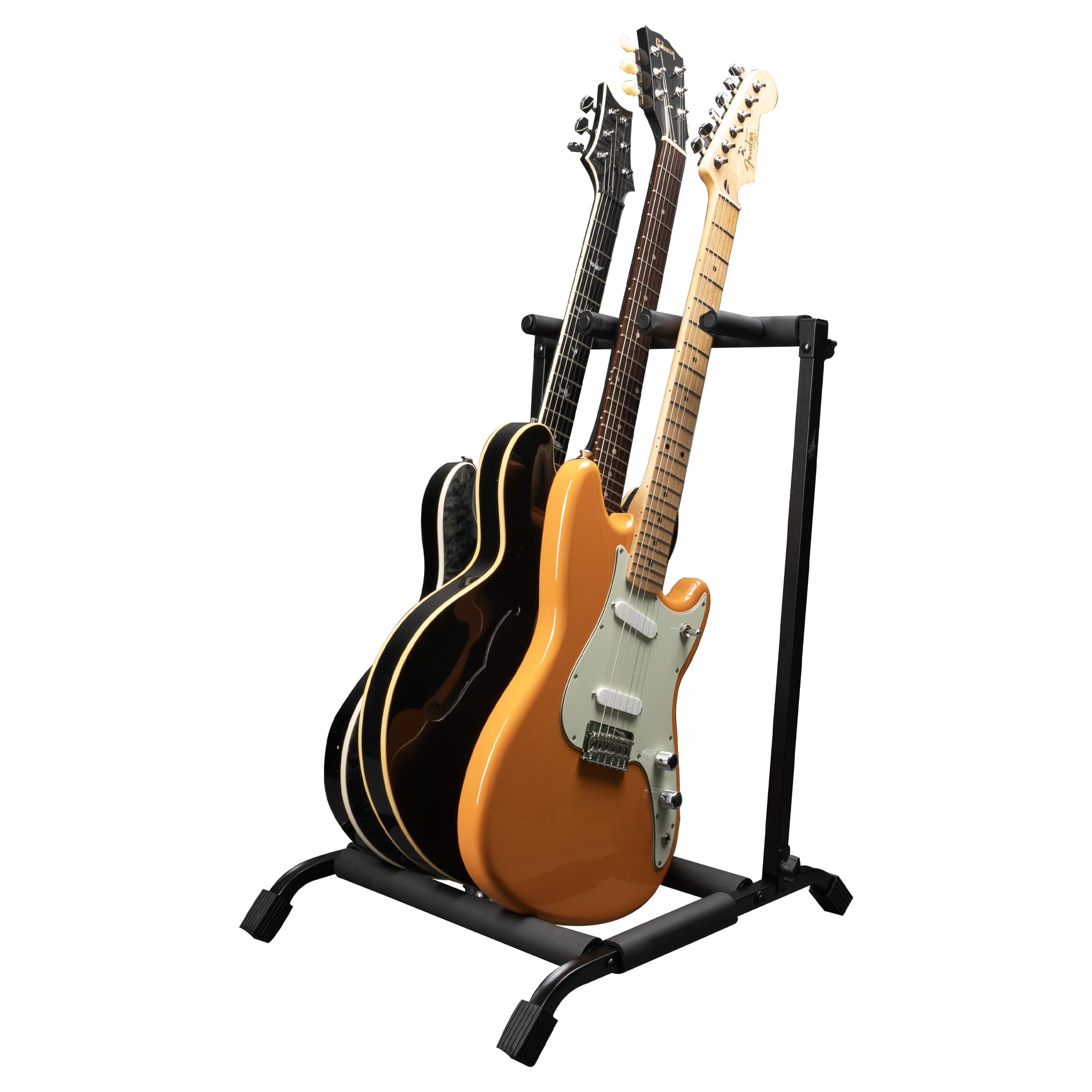 Gator Rok-It Multi Guitar Stand Rack with Folding Design; Holds up to 3 Electric or Acoustic Guitars (RI-GTR-RACK3)