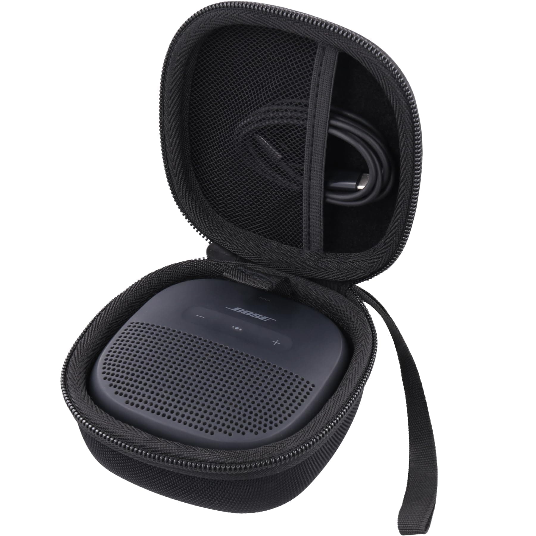 Aenllosi Case for Bose SoundLink Micro Bluetooth Speaker, Bose Speaker Storage Organizer, Black (Case Only)