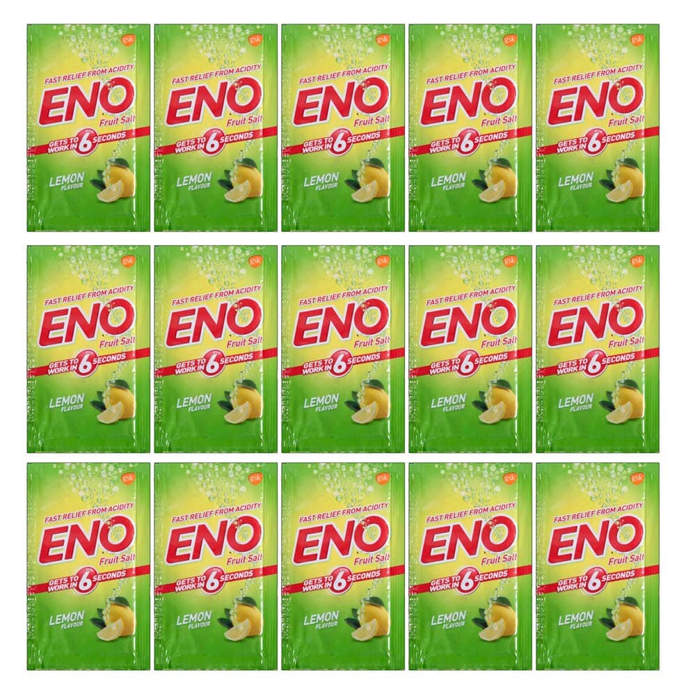 15 X Eno Fruit Salt Lemon Flavour 5 Gram each