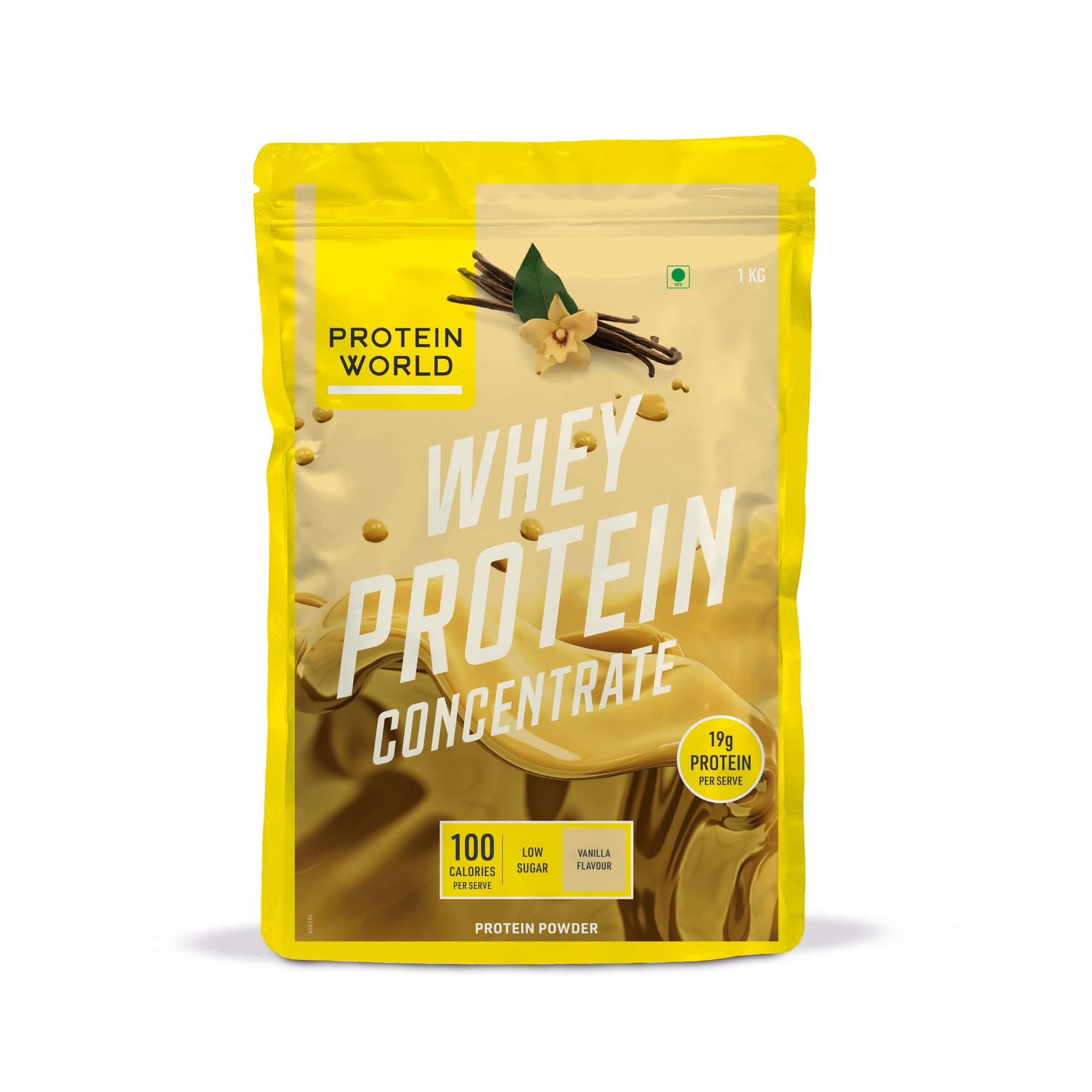Protein World - Whey Protein Concentrate - High Protein, Low Sugar Post-Workout Shake, Vanilla Ice Cream 1.2kg (30 Servings)