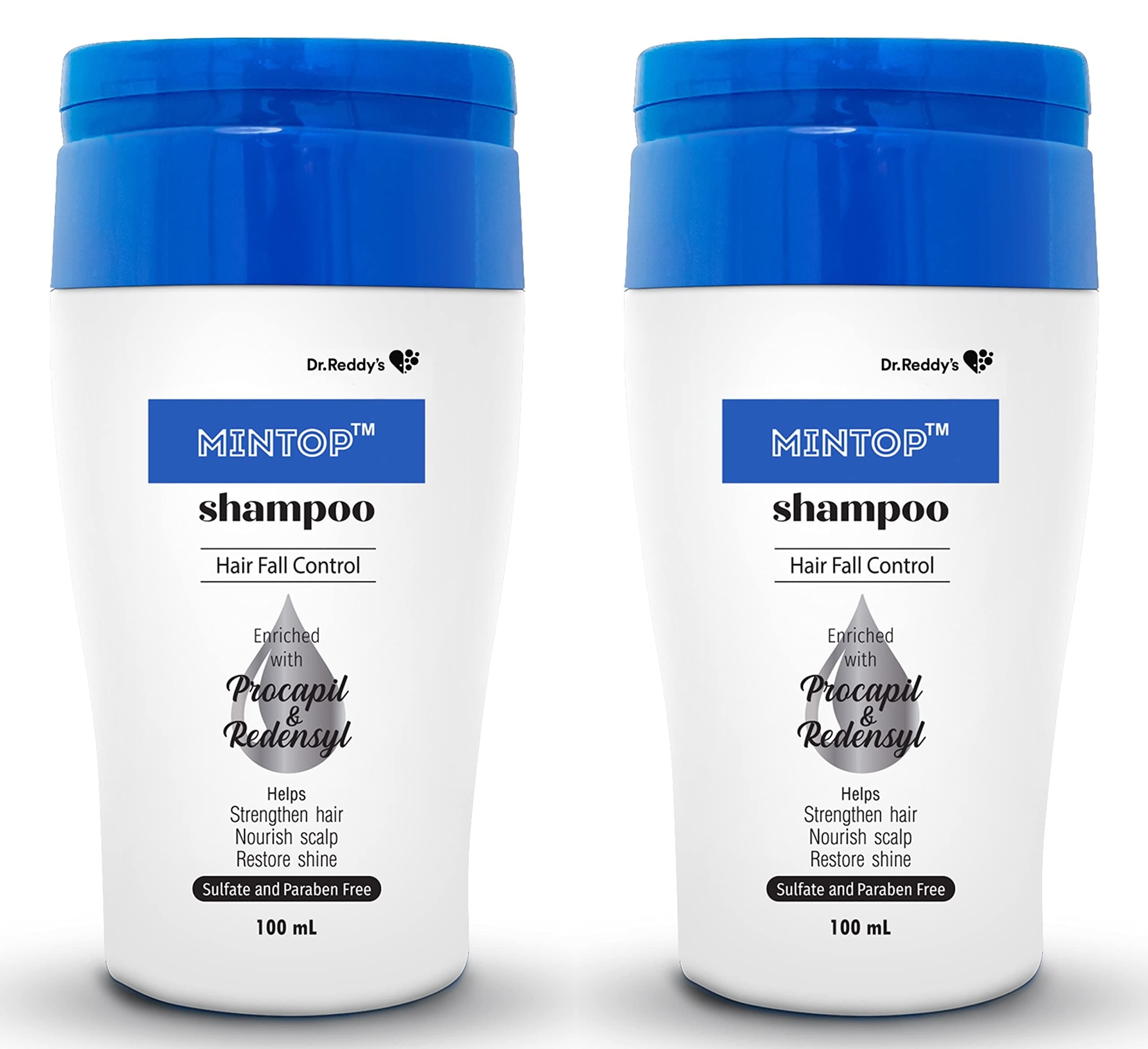 Mintop Shampoo For Hair Fall Control, 100 Ml X Pack Of 2