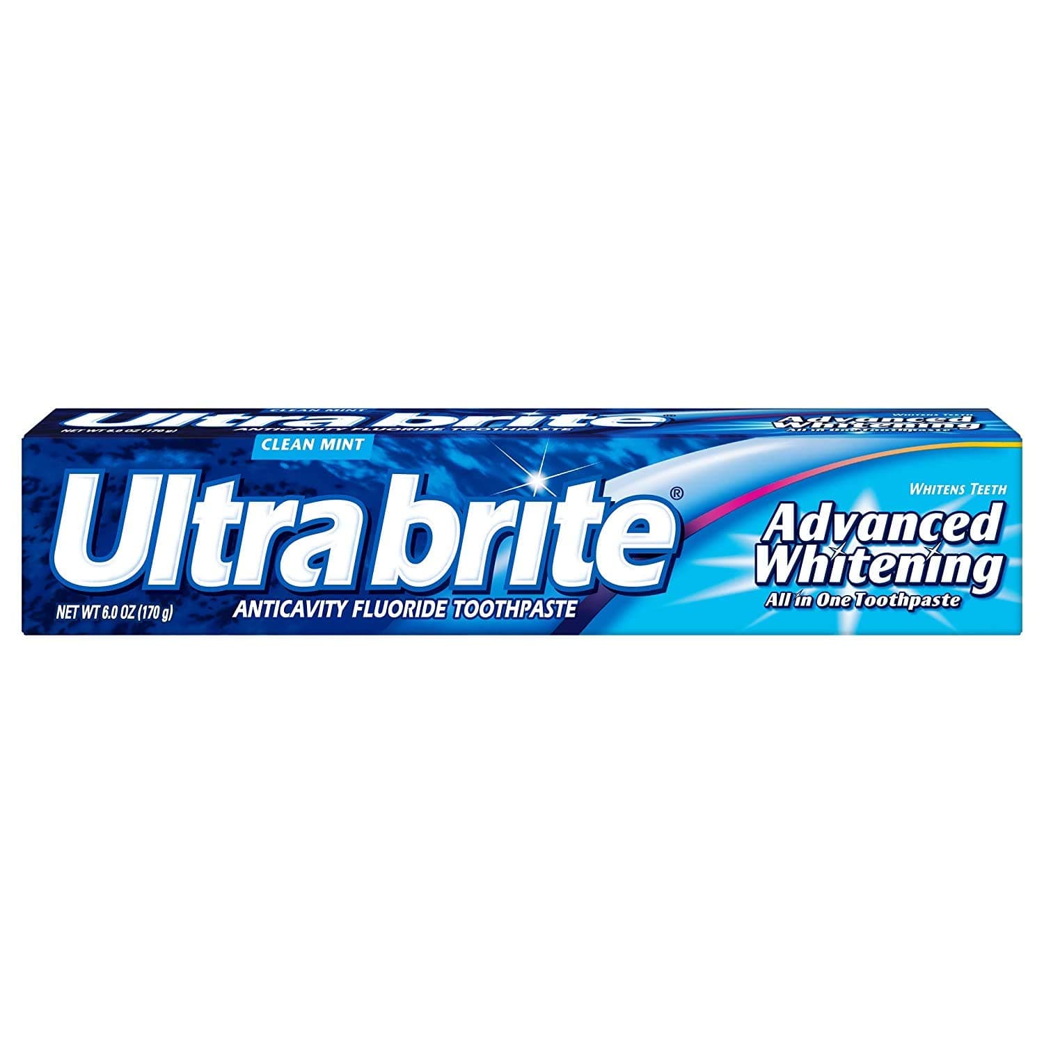 ColgateUltra Brite Advanced Whitening Toothpaste, Clean Mint - 6 ounce