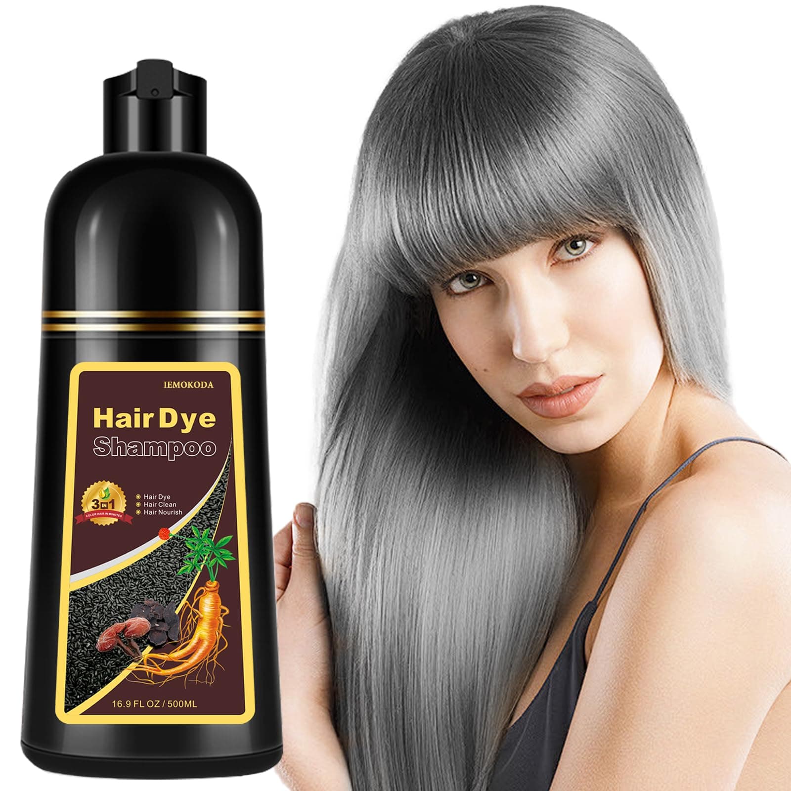 Silver gray hair color shampoo
