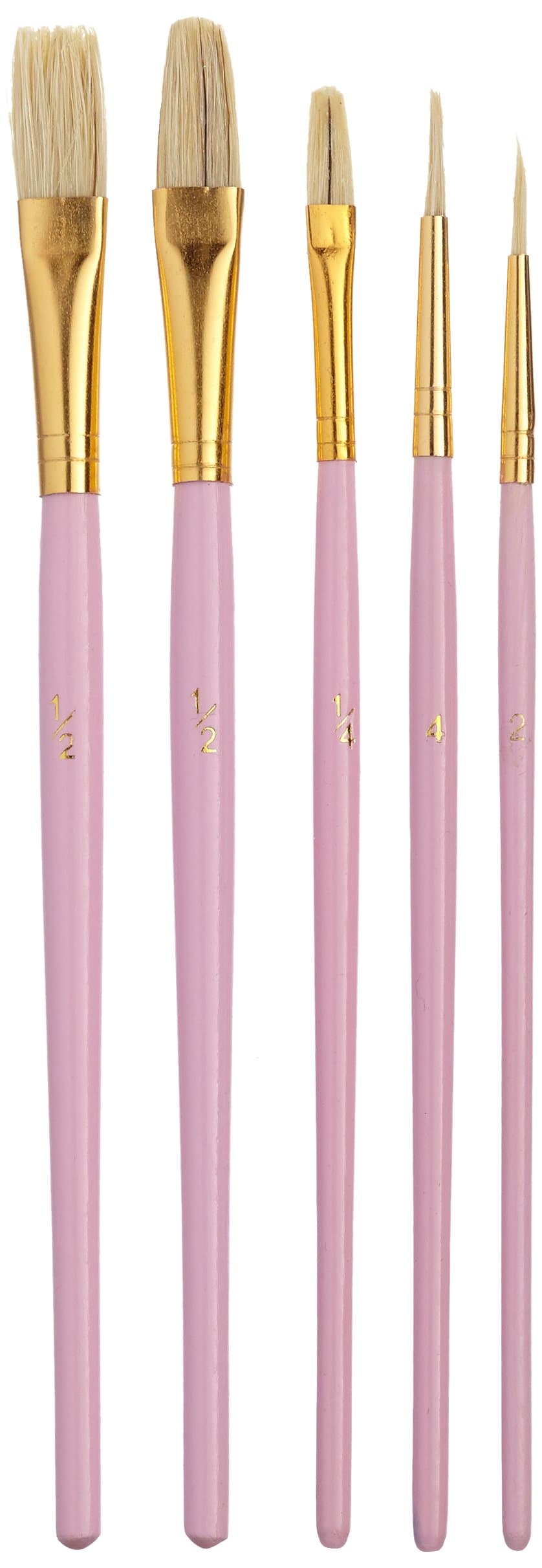 KitchenCraft Sweetly Does It Cake Decorating Brushes, Pink, Set of 5