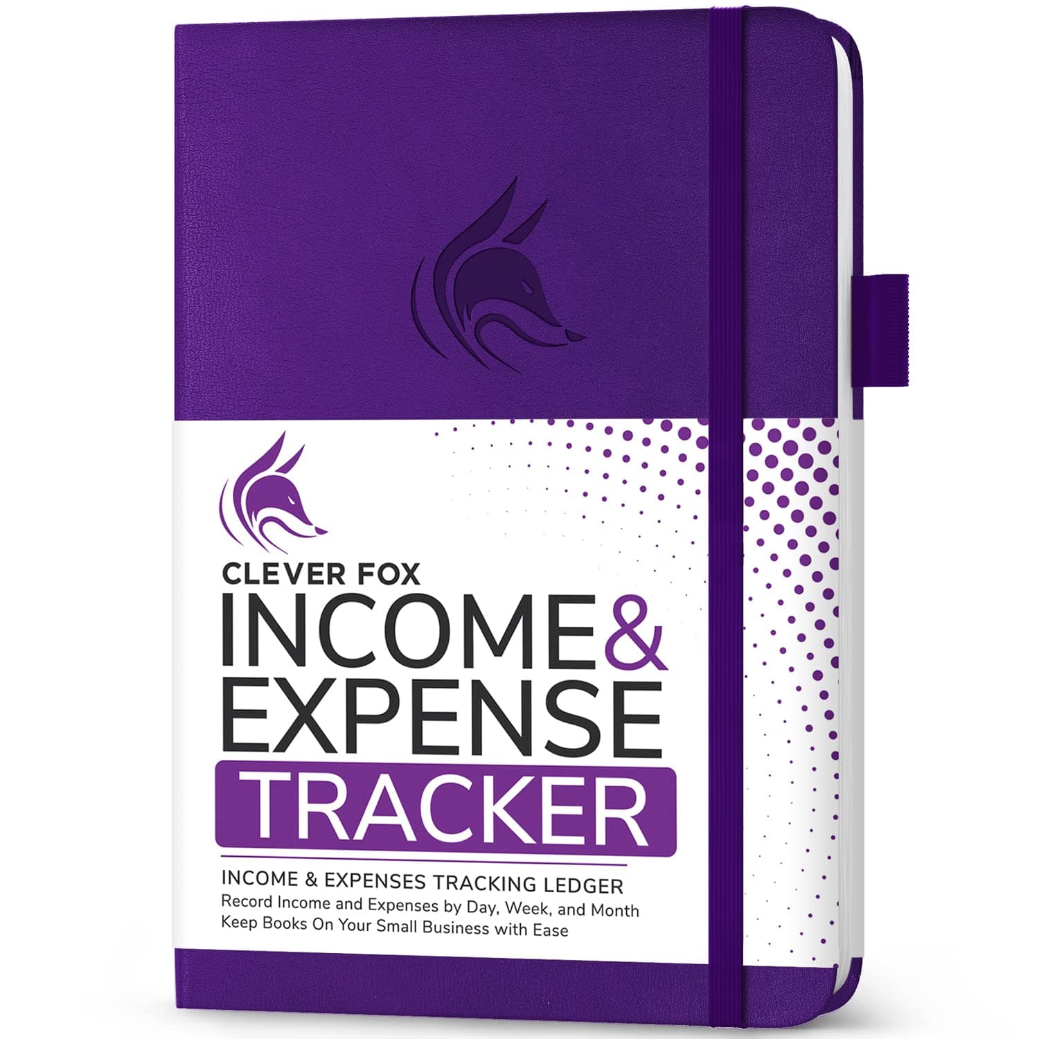 Income & Expense Tracker – Accounting & Bookkeeping Ledger Book for Small Business – 1-Year Record Notebook, A5 (Purple)