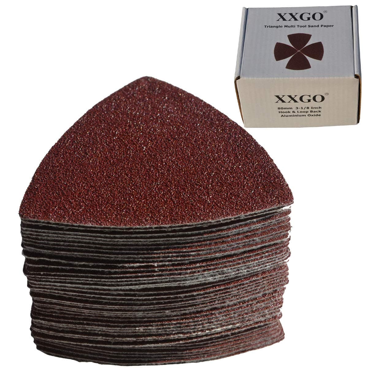 XXGO 55 Pcs 3-1/8" Triangle Multitool Sandpaper