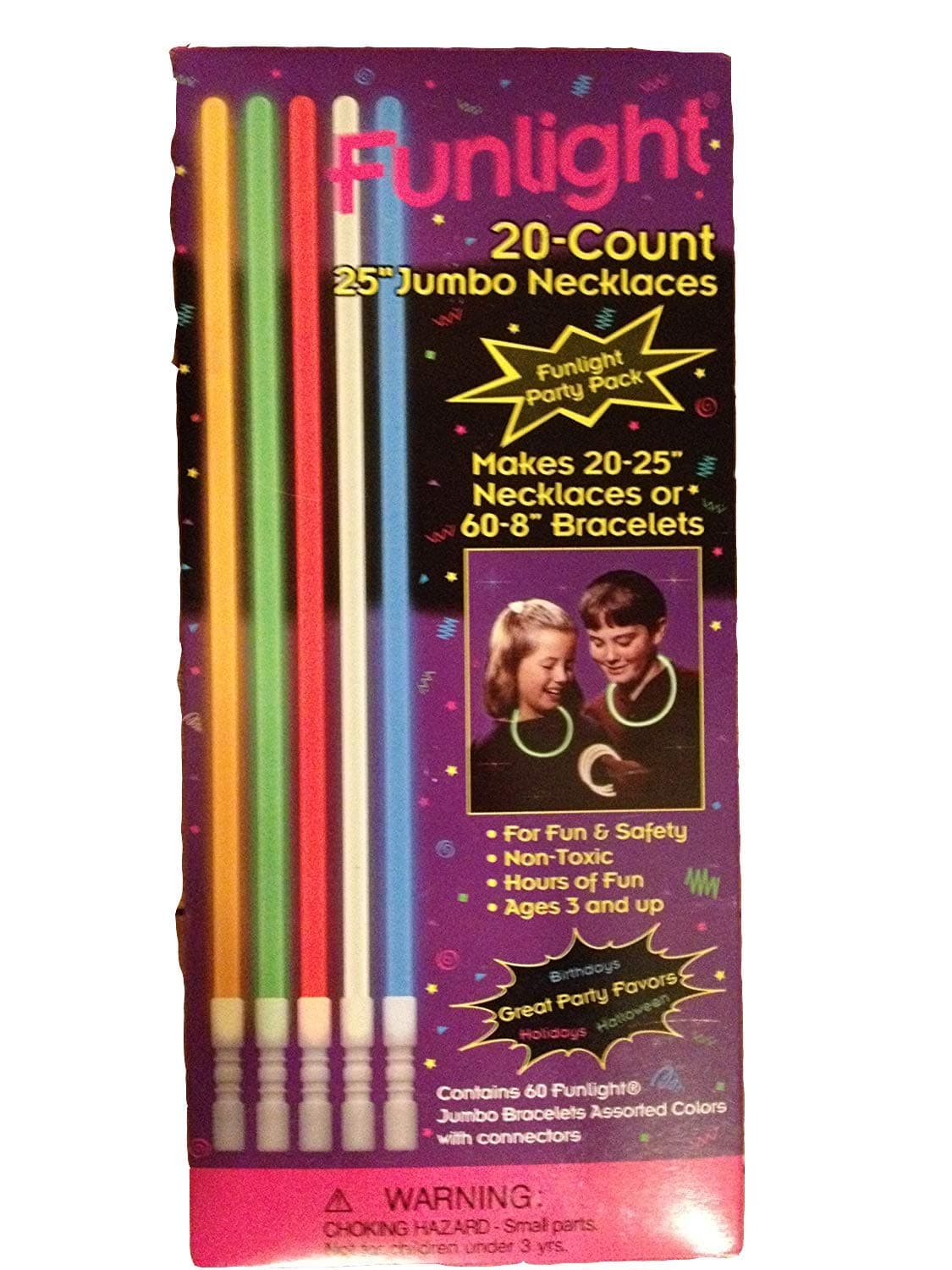 Funlight 20 Count 25 Party Pack Necklace or 60-8 Bracelets by Funlight