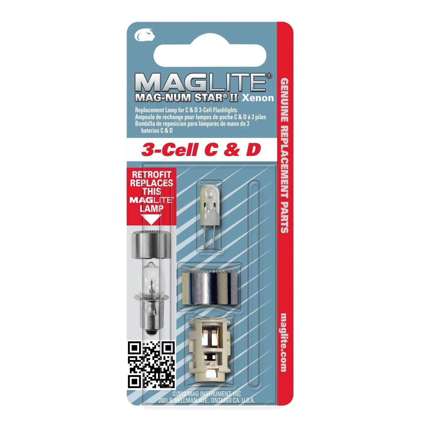 Mag LMXA301 3 Cell Xenon Flashlight Replacement Bulb