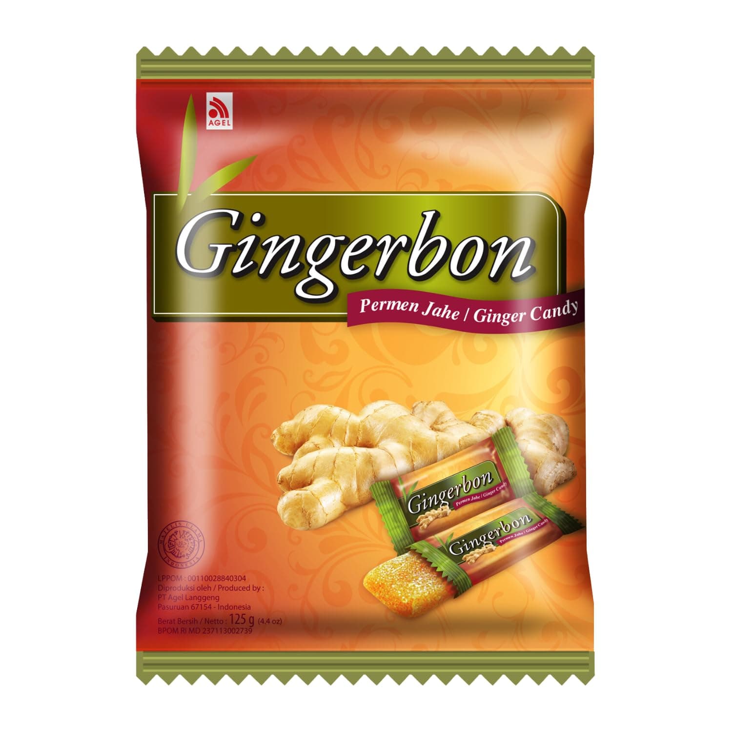 Ginger Sweets Chews Permen Jahe Original 125g