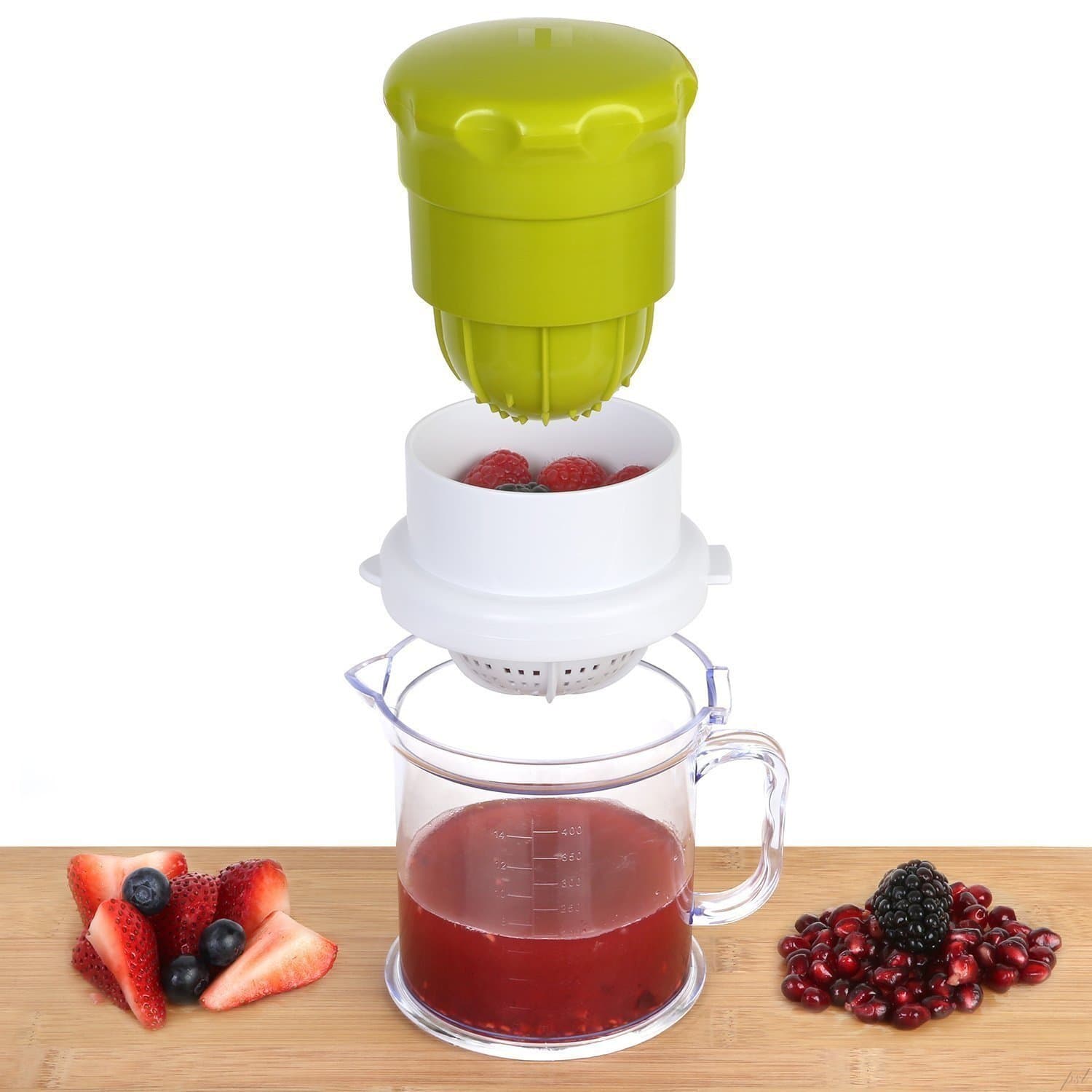 DHYANI 2 in One Multi Use Hand Press Manual Juicer for Pomegranate, Lime Fresh, Water Melon, Strawberry, Blueberry, Grapes Healthy Juice Anytime Fresh and Hygiene