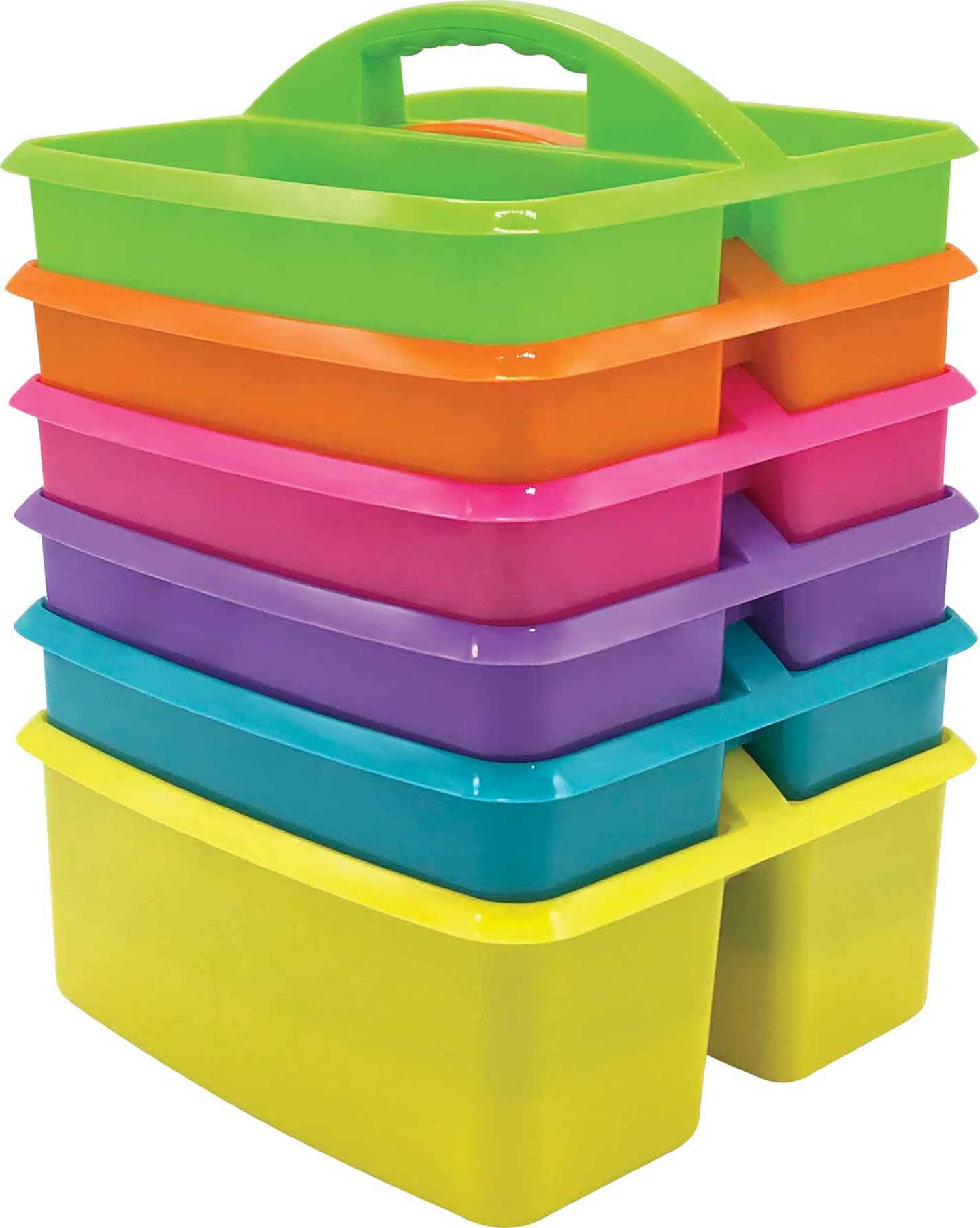 Teacher Created Resources Classroom Table Storage Caddy - Set of 6 - Bright Colours