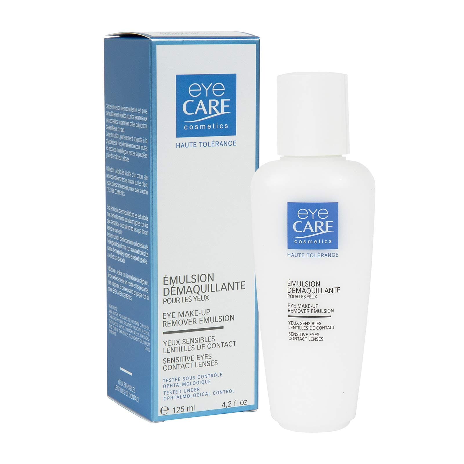 Eye Care Cosmetics Eye Make-Up Remover Emulsion 125ml Milk Base White