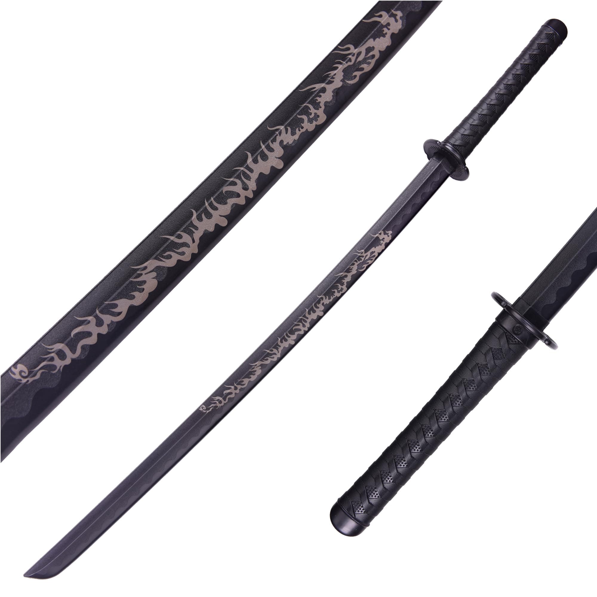 Polypropylene Katana Sword - Japanese Training Samurai Sword, Blunt Longsword, Martial Arts Practice Katana for Men Women and Childre, Cosplay Sword, Safe, Easy, Fun, Durable