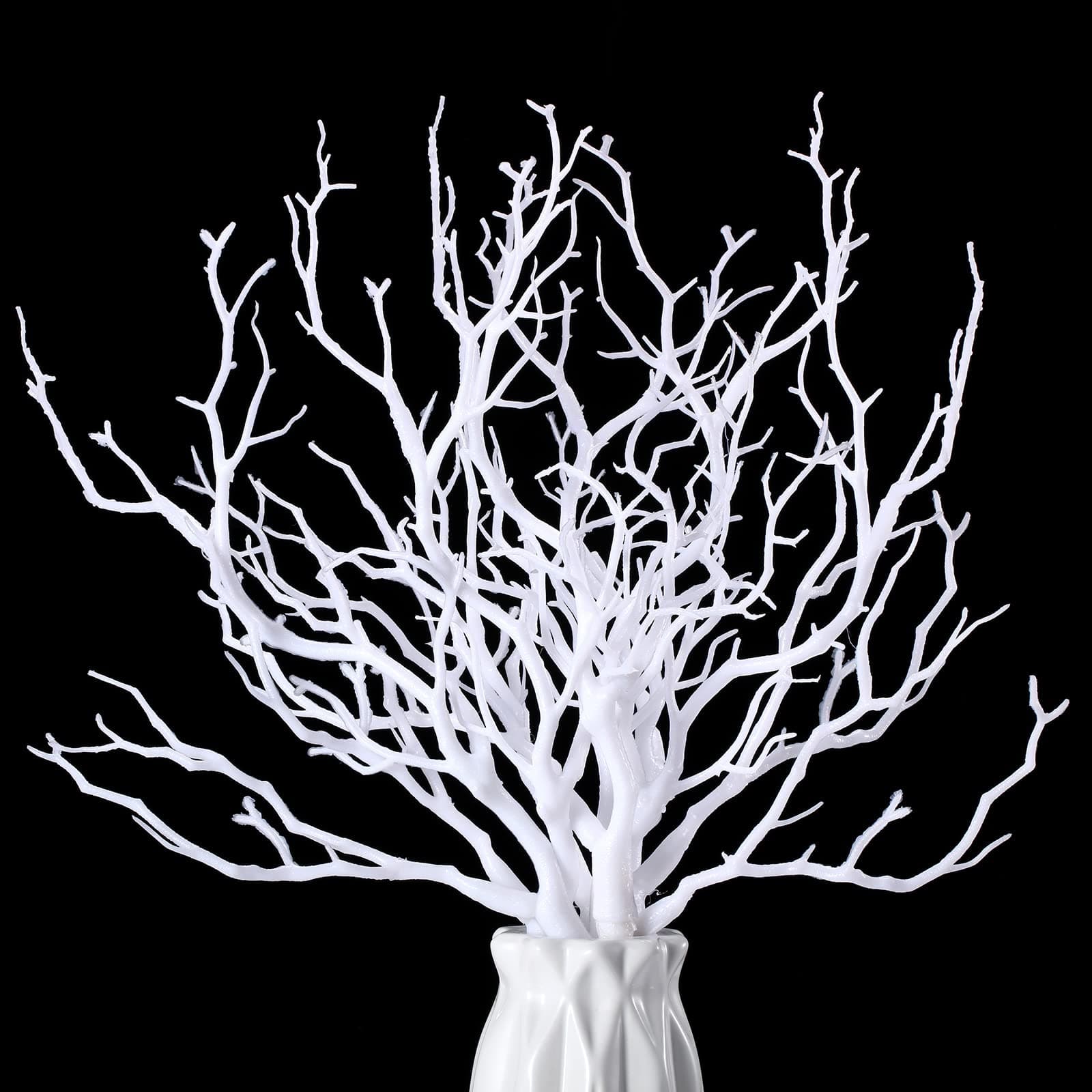 Geosar10 Pieces Artificial Antler Dried Tree Branches Artificial Branches Decorative Plant Twigs Plastic Dry Branch Decor for Wedding Bridal Shower Party Home Table Decoration Supplies
