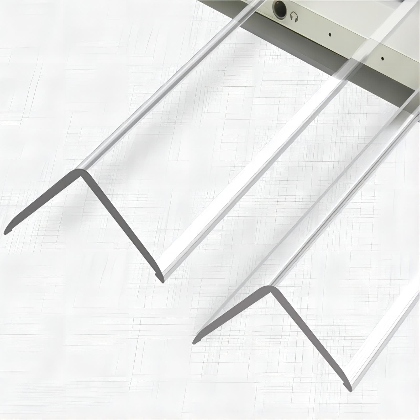 Wall Corner Protector - 2PCS, 47.2"x1.18" - Self Adhesive Clear Corner Protectors for Walls, Cabinet Doors, Edge Protector Trim; Easy to Install Corner Guards for Walls (120cm x 3cm)
